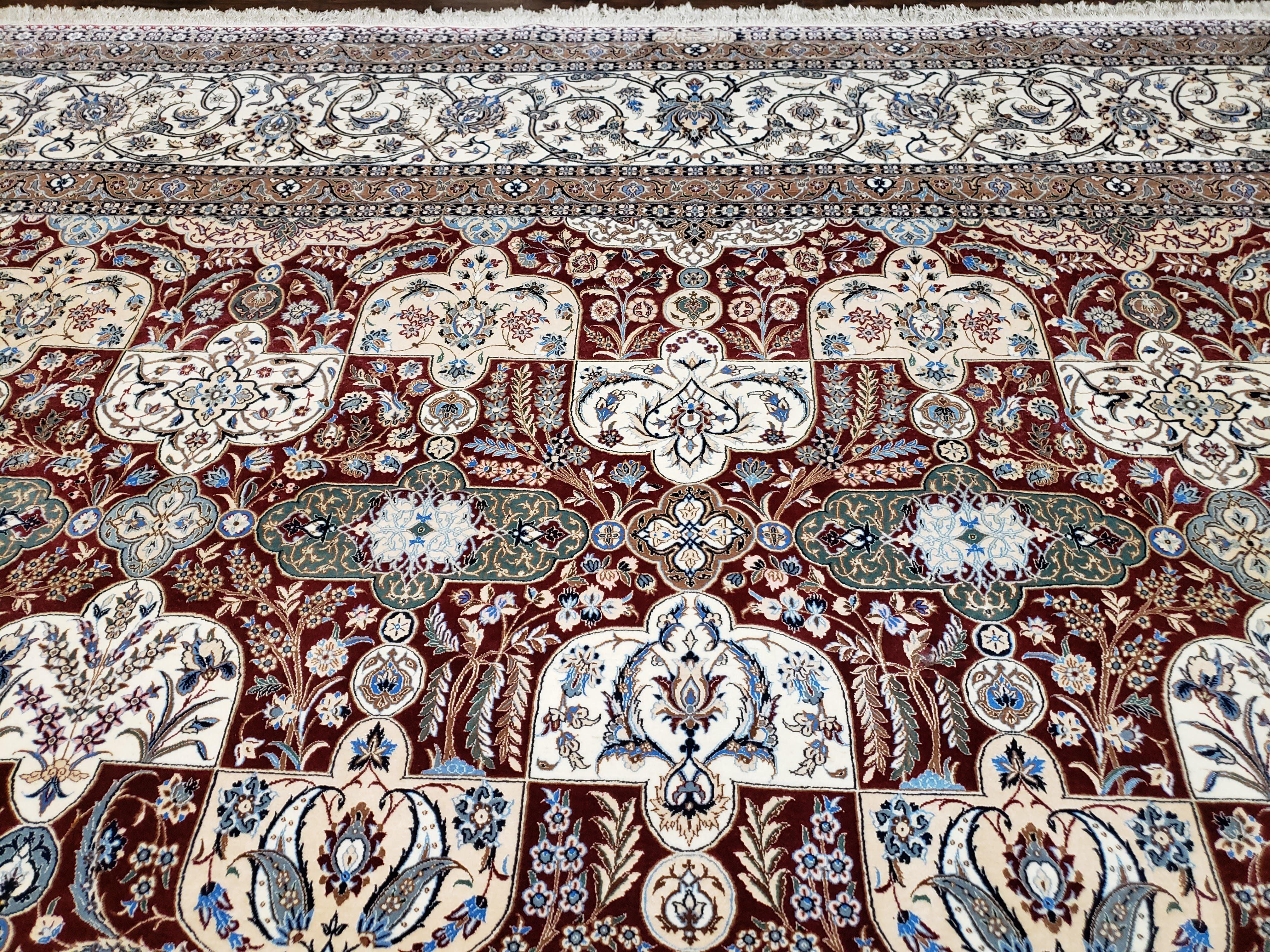 Persian Nain Rug 11x15 – Wool on Silk, Hand-Knotted, Signed Masterpiece - Image 12