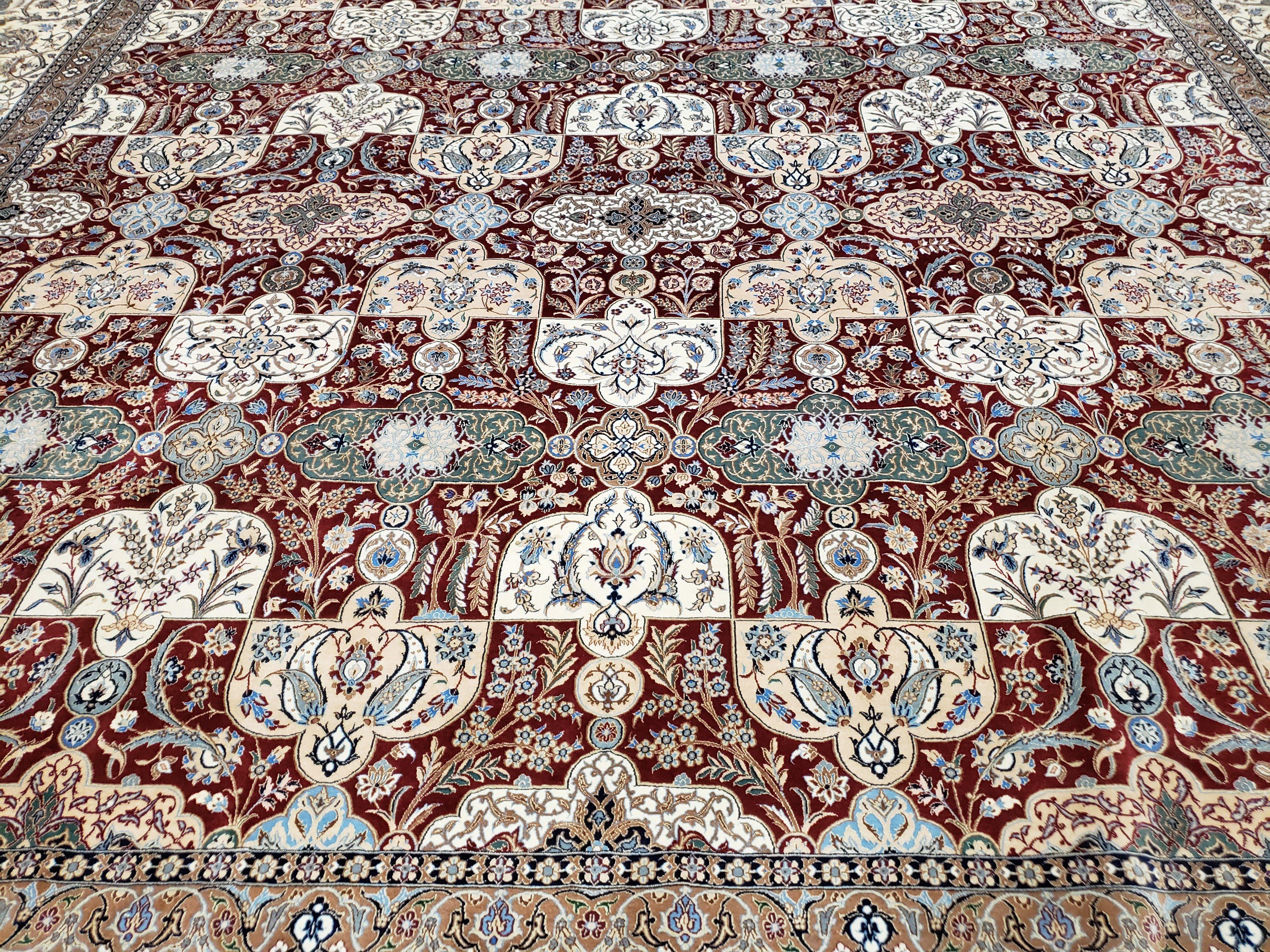 Persian Nain Rug 11x15 – Wool on Silk, Hand-Knotted, Signed Masterpiece - Image 6