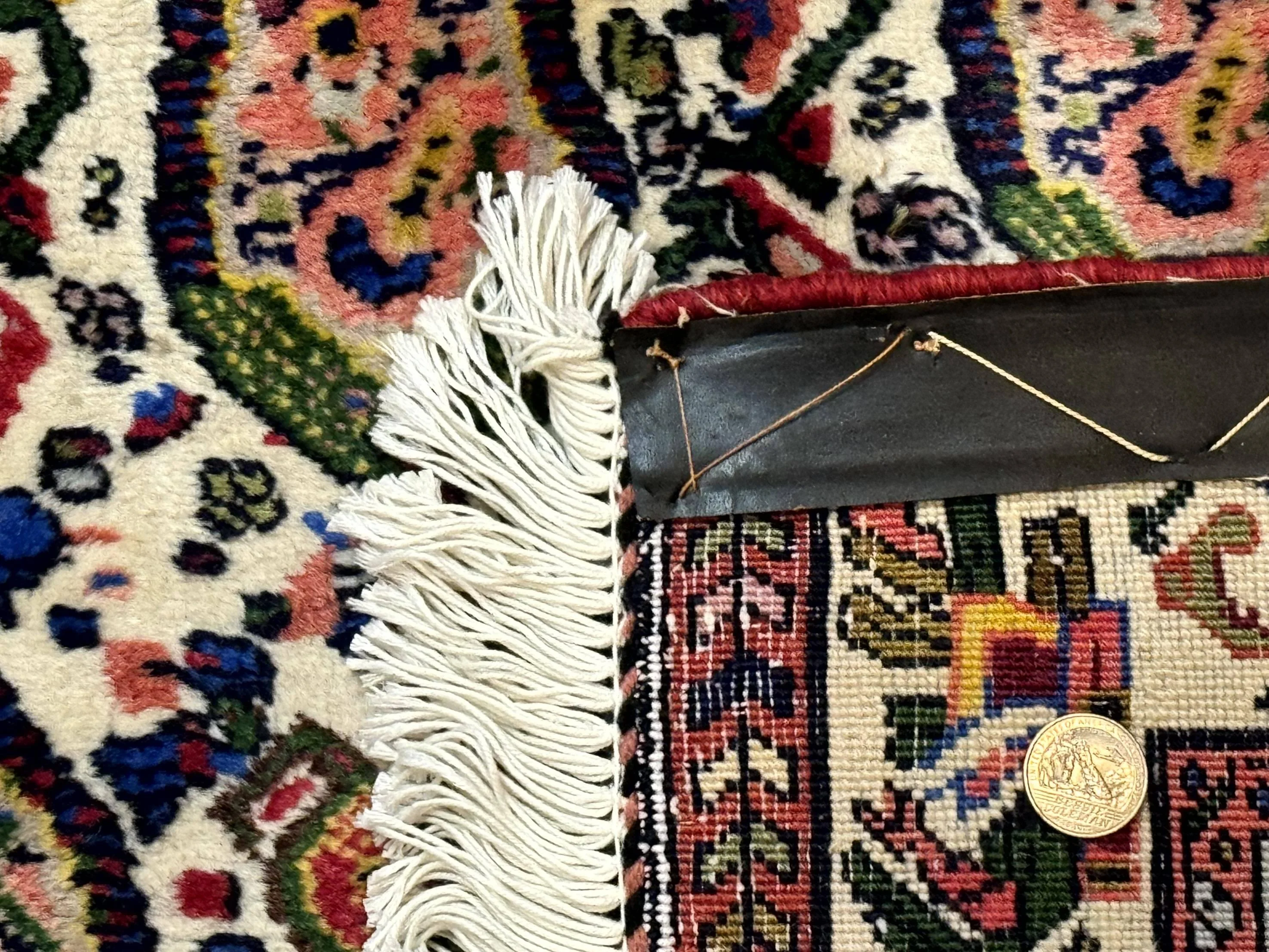 Persian Kurdish Rug 8x11, Repeated Allover Boteh Paisley Design, Bird Pictorials, Rare Antique Sannadaji Carpet - Image 11