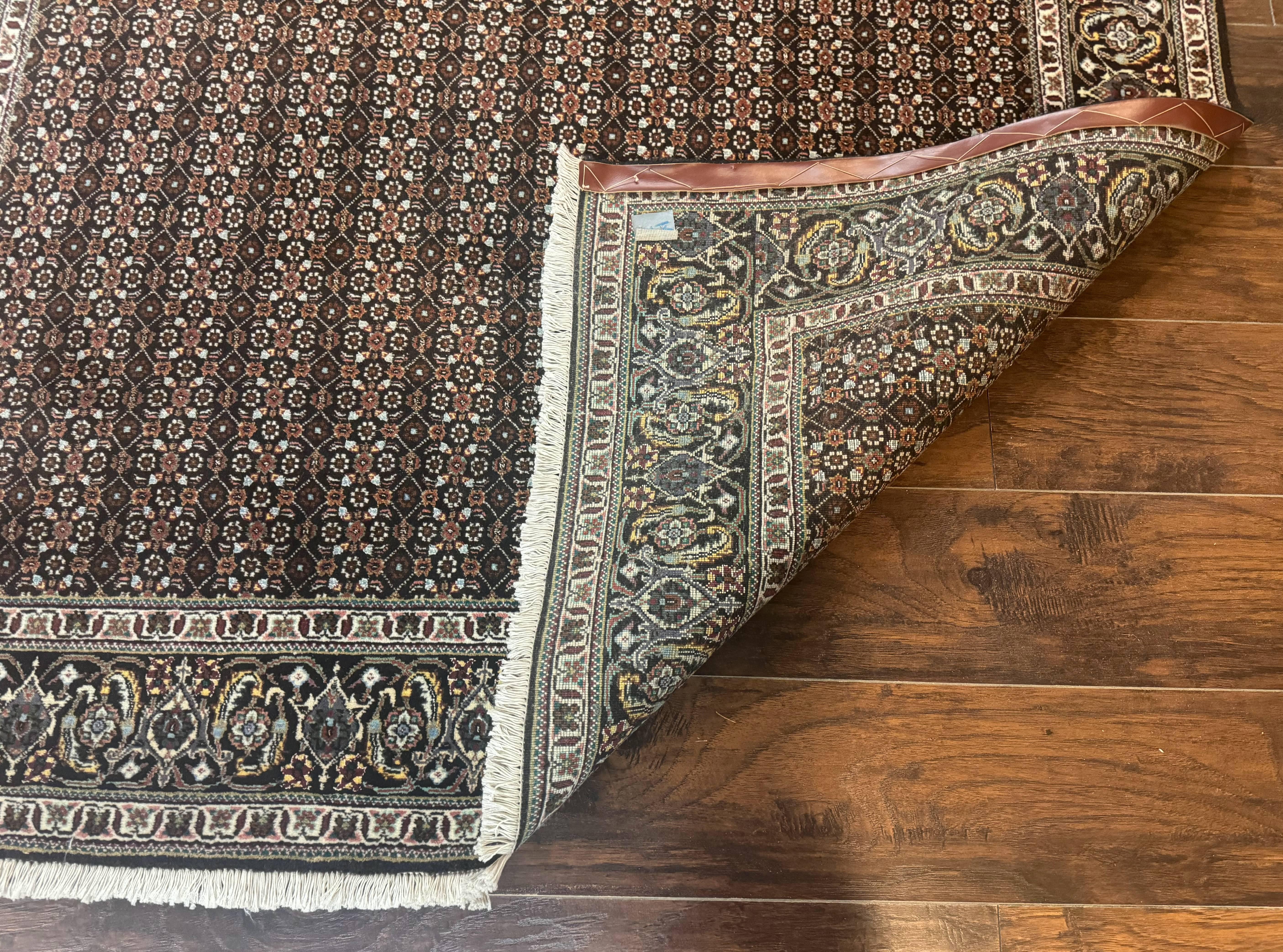 Persian Tabriz Rug 5x7, Black, Allover Pattern - Image 11