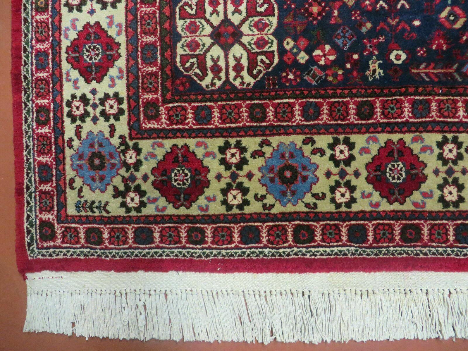 Persian Tribal Rug 7x10, Shiraz Carpet, Abadeh Rug - Image 7