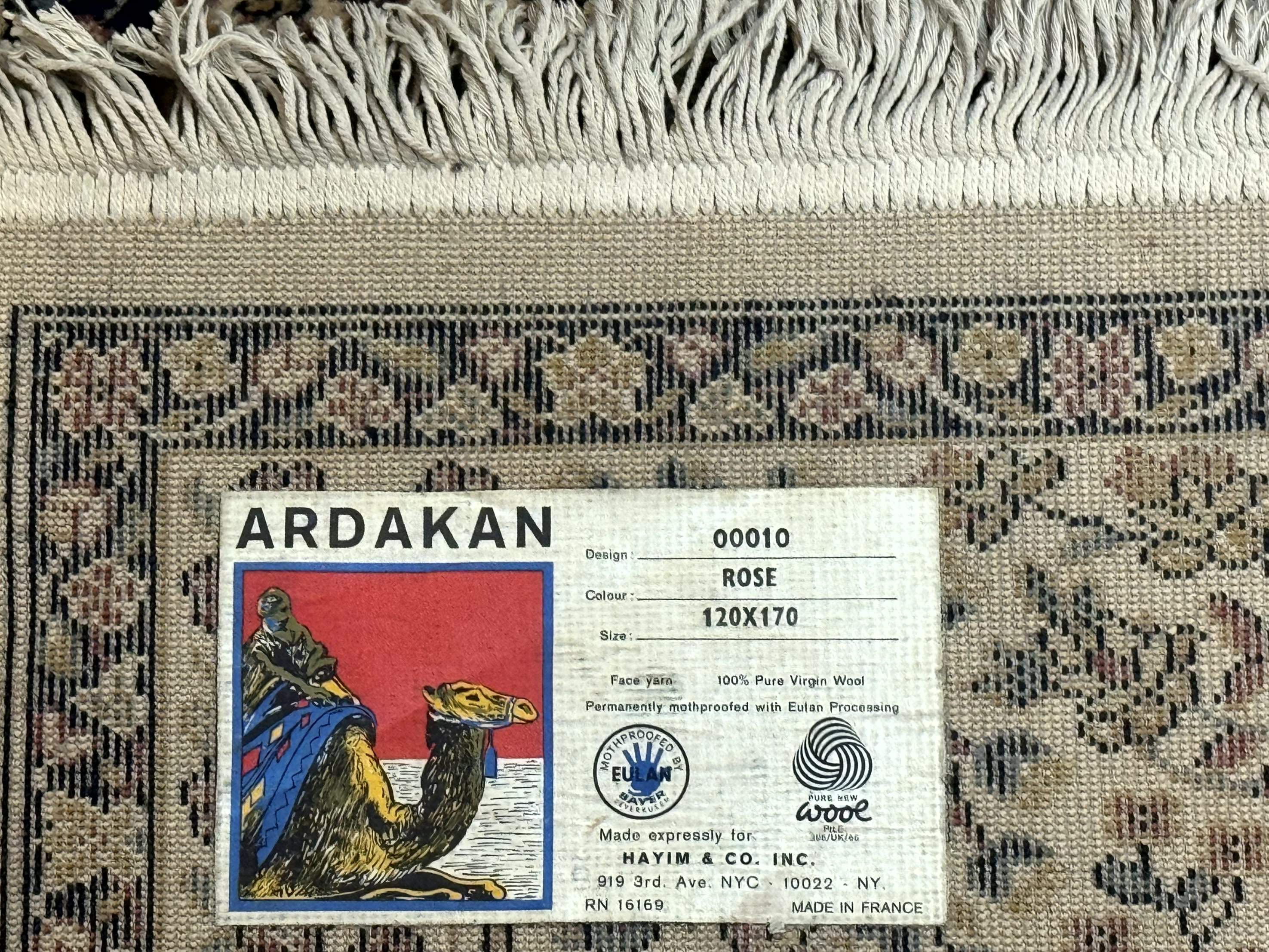 Persian Wool Rug 4x6, Tree of Life Animal Pictorials, Vintage, Power Loomed Ardakan Rug - Image 10