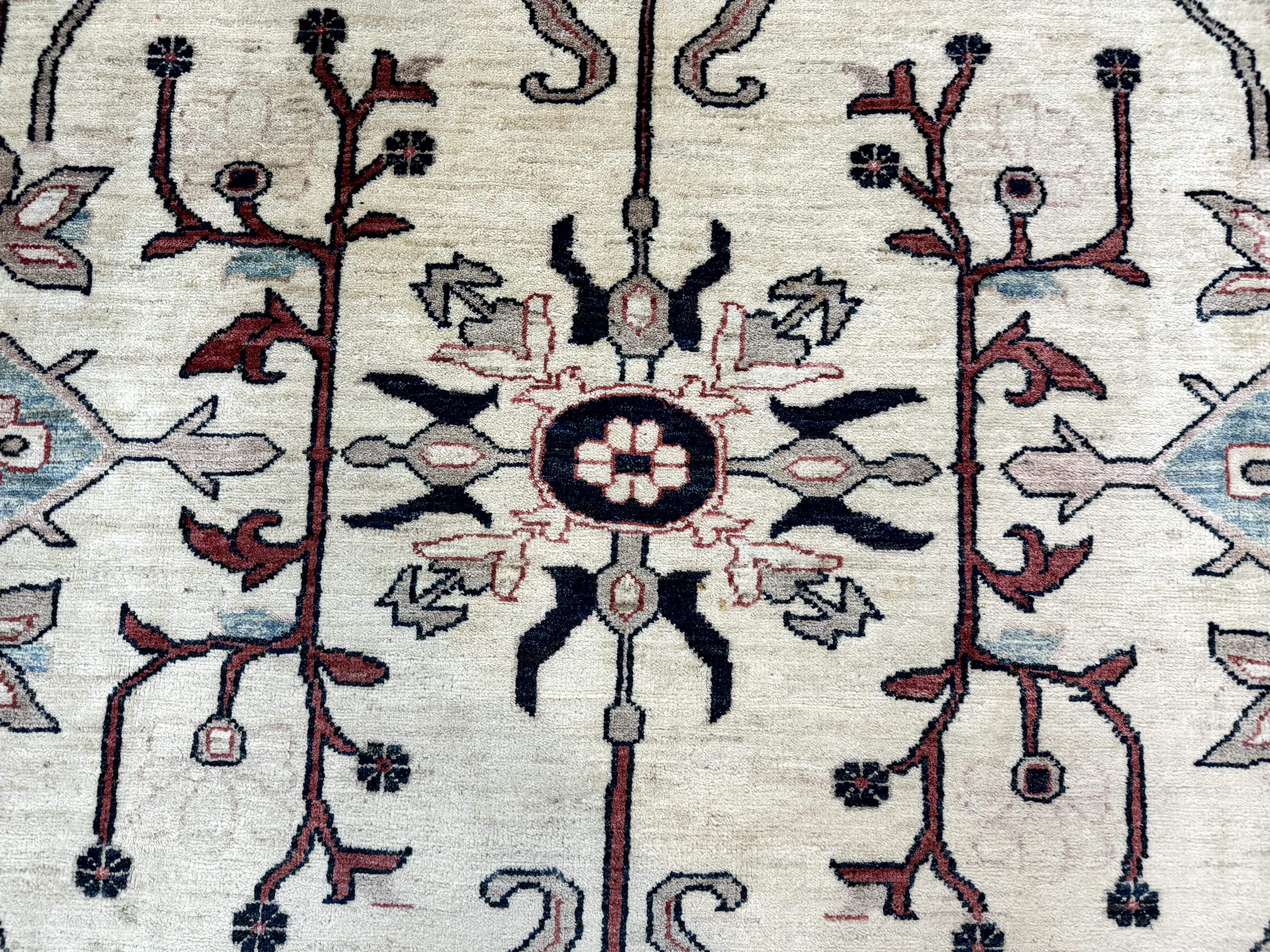 Peshawar Rug 10x14, Beige and Rust Red, Large Pak Persian Rug, Pakistani Rug - Image 4