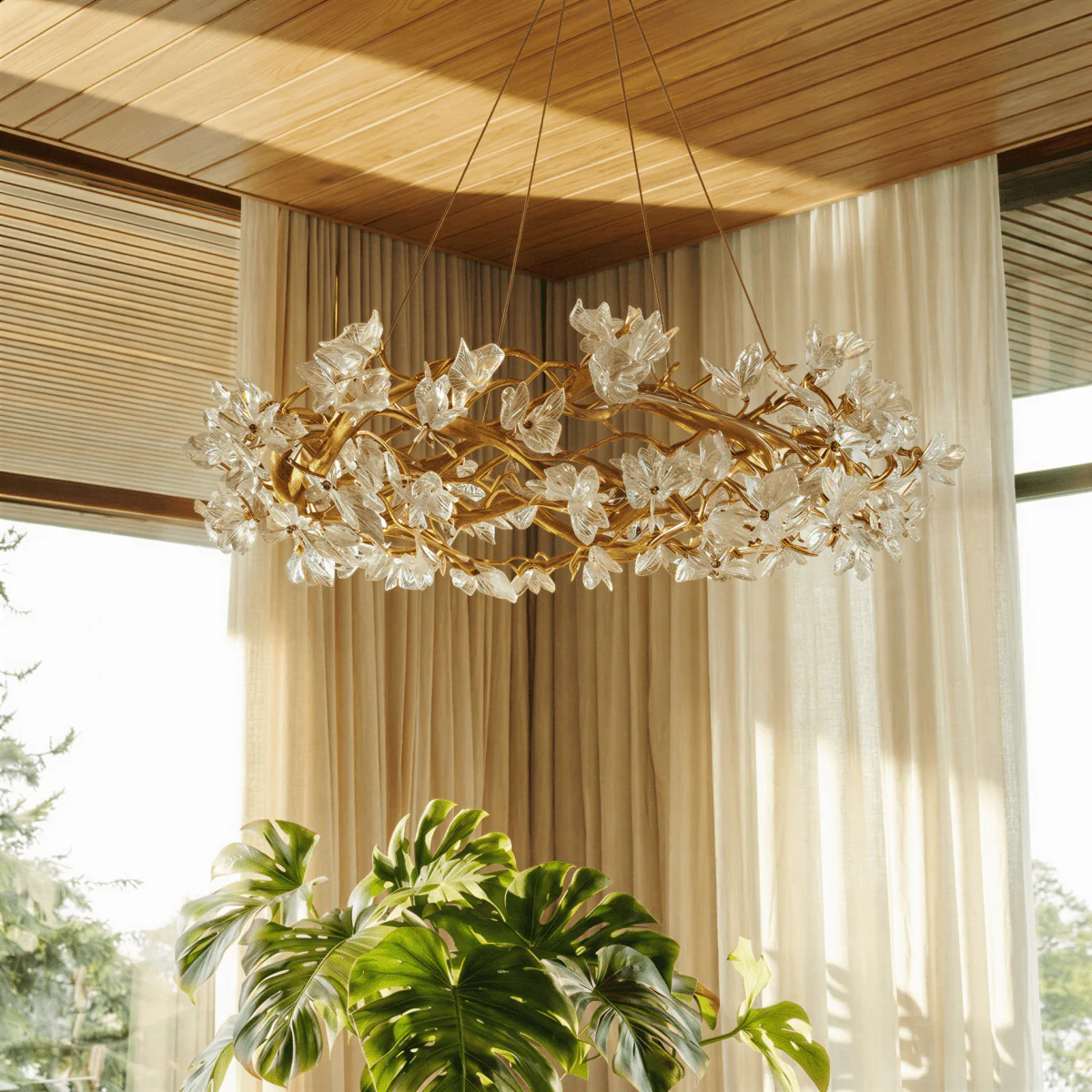 Petala Crystal Round Chandelier - Image 5
