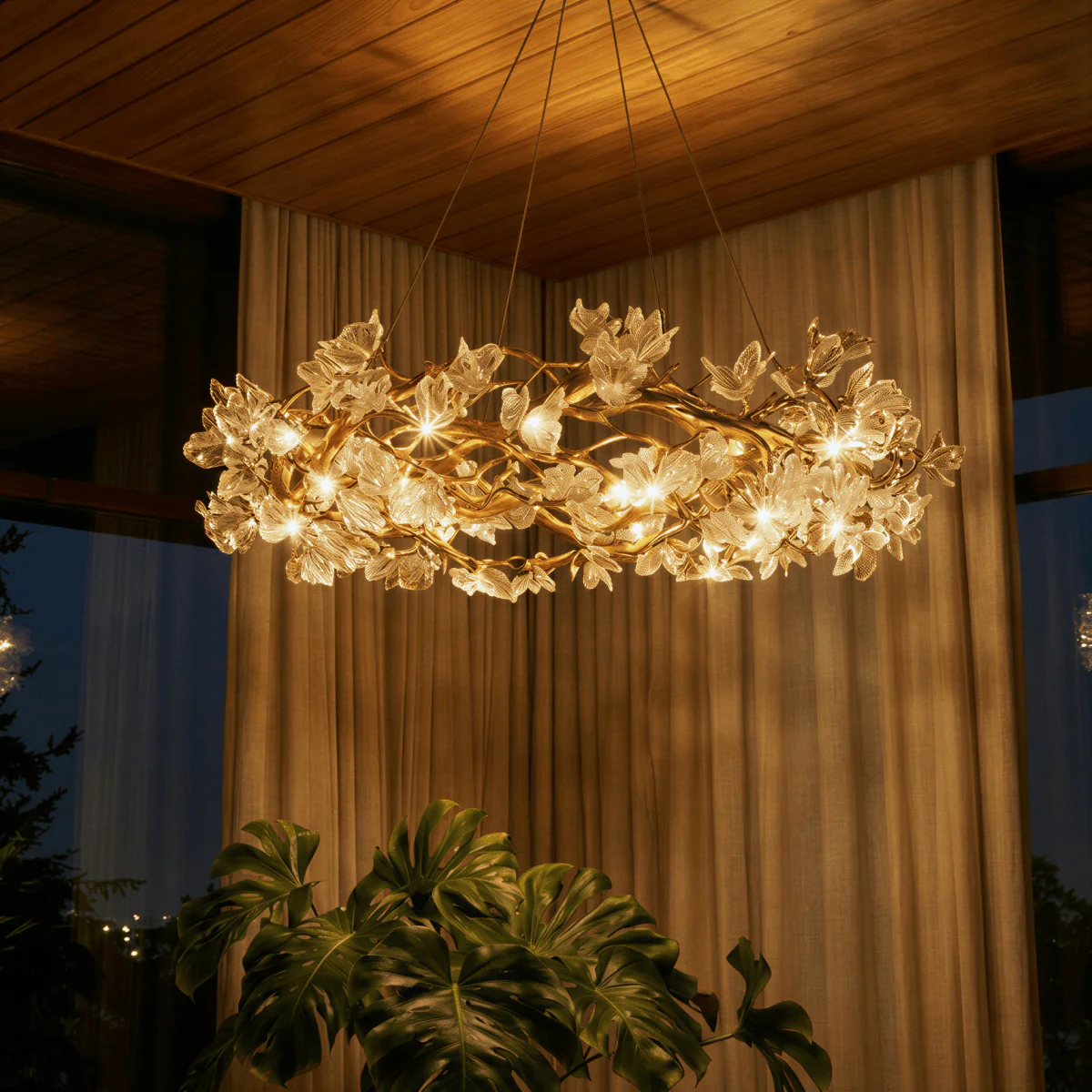 Petala Crystal Round Chandelier - Image 6