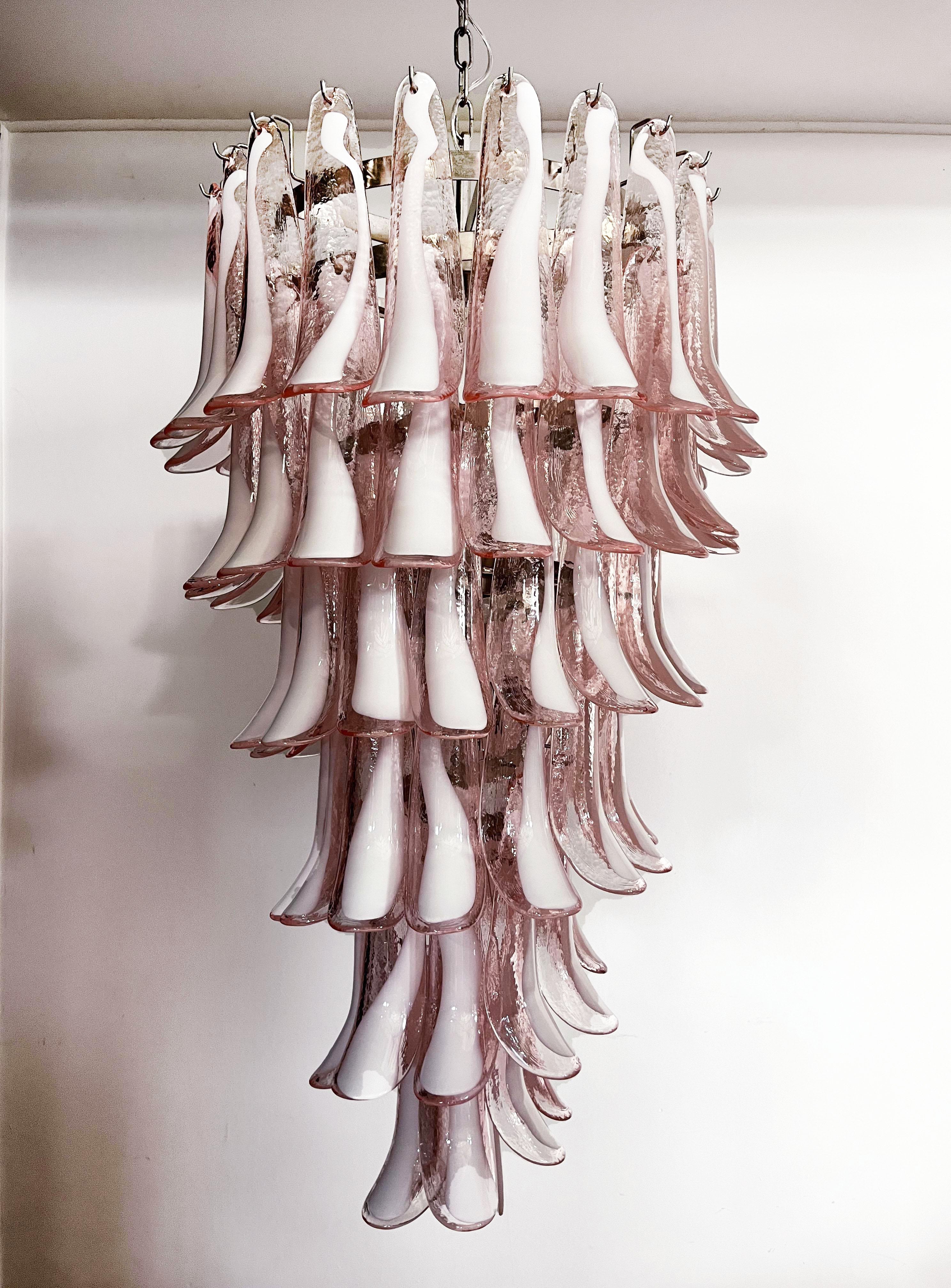 Petals Spiral Murano Pink Chandelier - Image 15