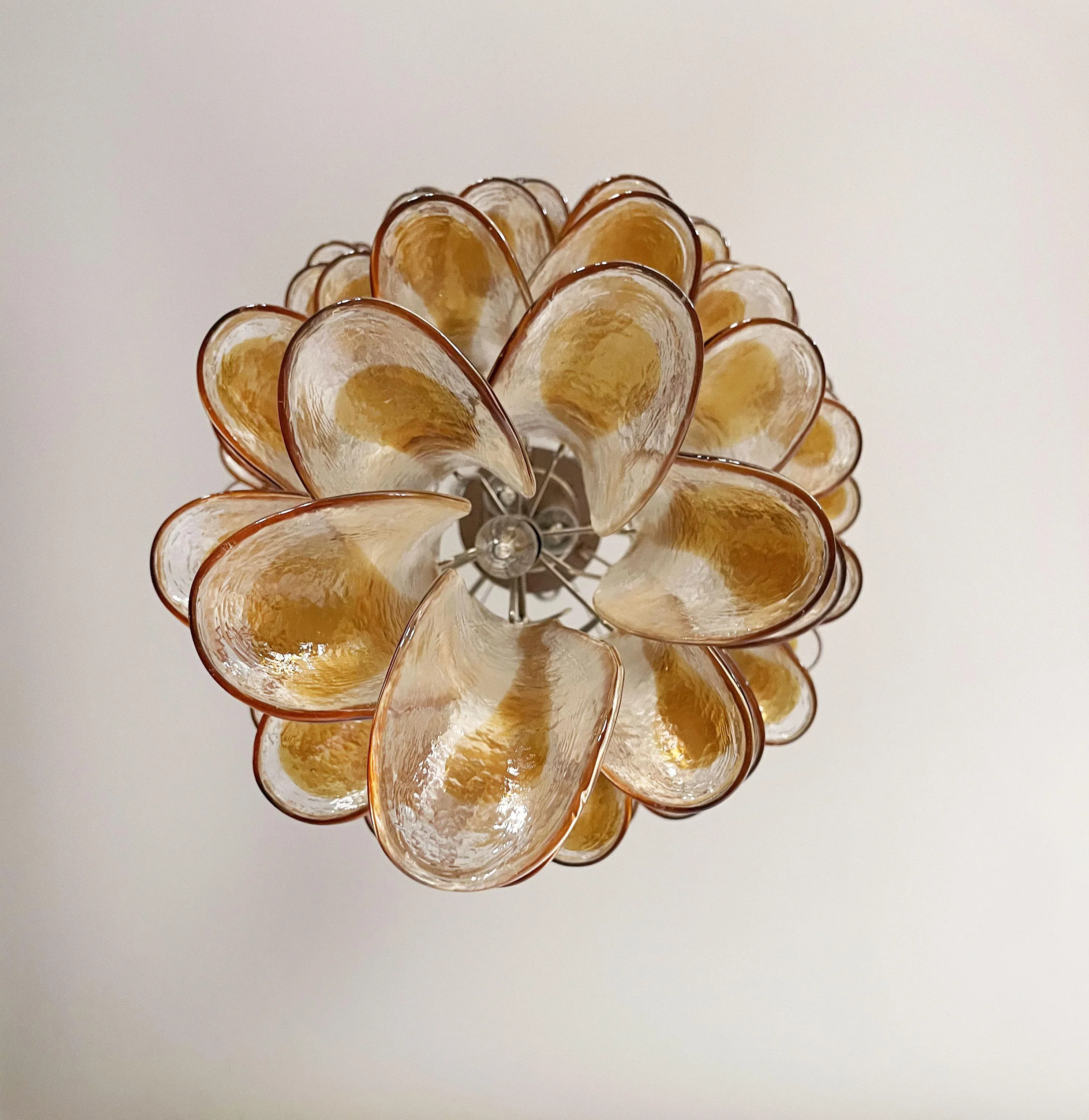 Petals Spiral Murano Transparent Chandelier - Image 16