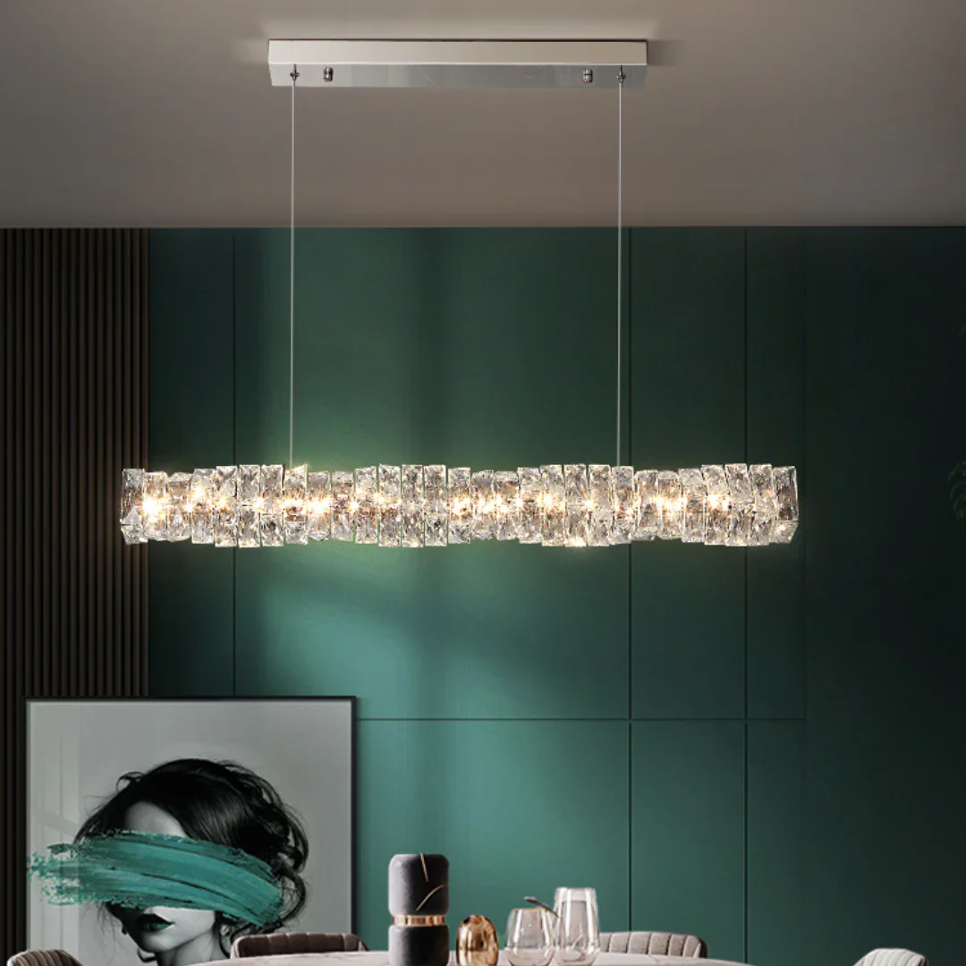 Twist Linear Crystal Chandelier - Image 12