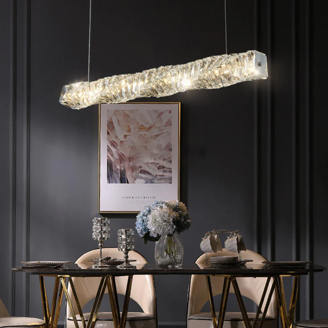 Twist Linear Crystal Chandelier - Image 13