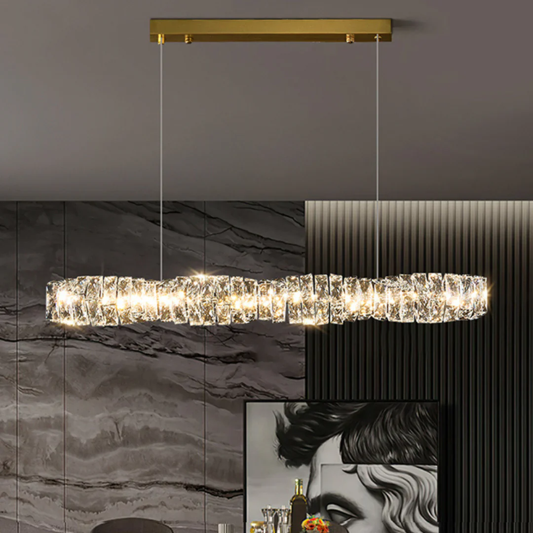 Twist Linear Crystal Chandelier - Image 17