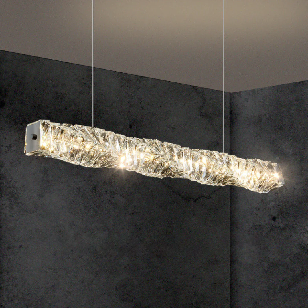 Twist Linear Crystal Chandelier - Image 20