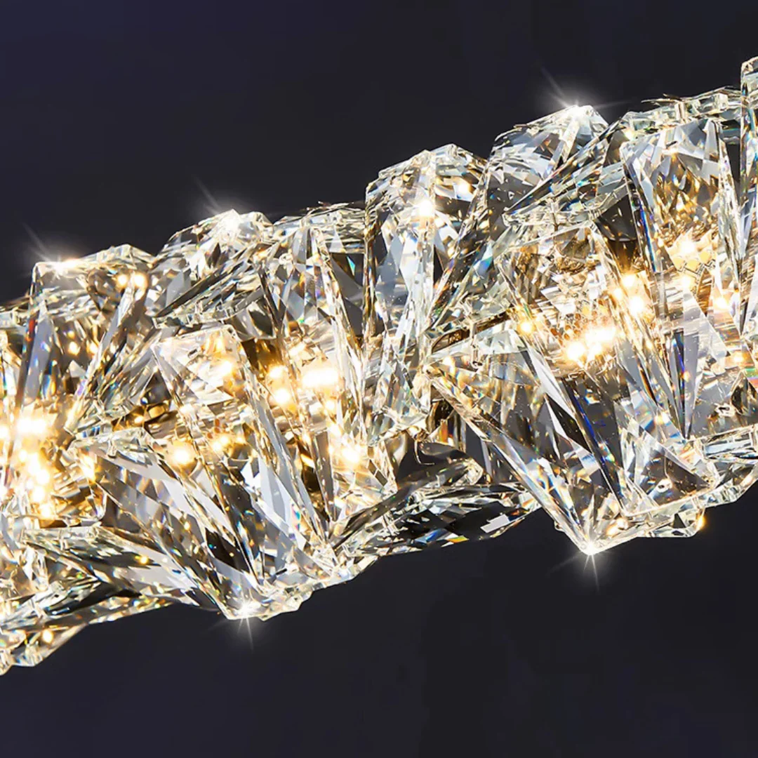 Twist Linear Crystal Chandelier - Image 23