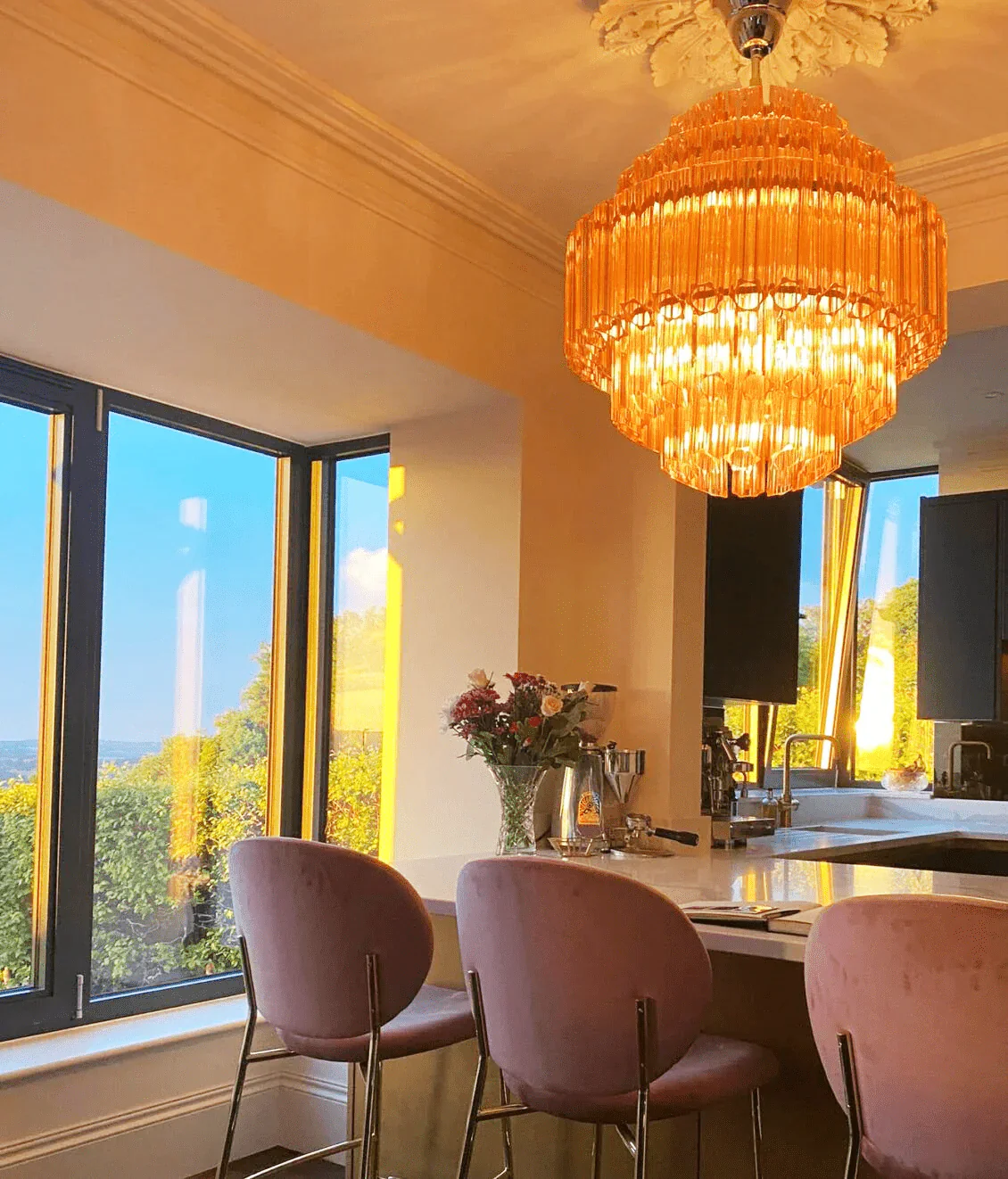 Pink Palermo Round Chandelier - Image 5