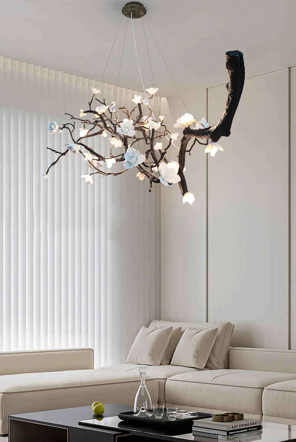 Plum Tree Branch Chandelier - Image 13