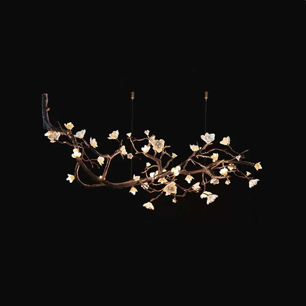 Plum Tree Branch Chandelier - Image 25