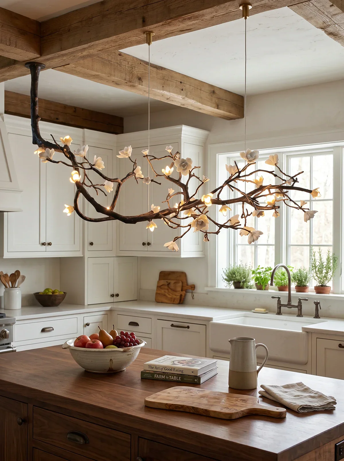 Plum Tree Branch Chandelier - Image 4