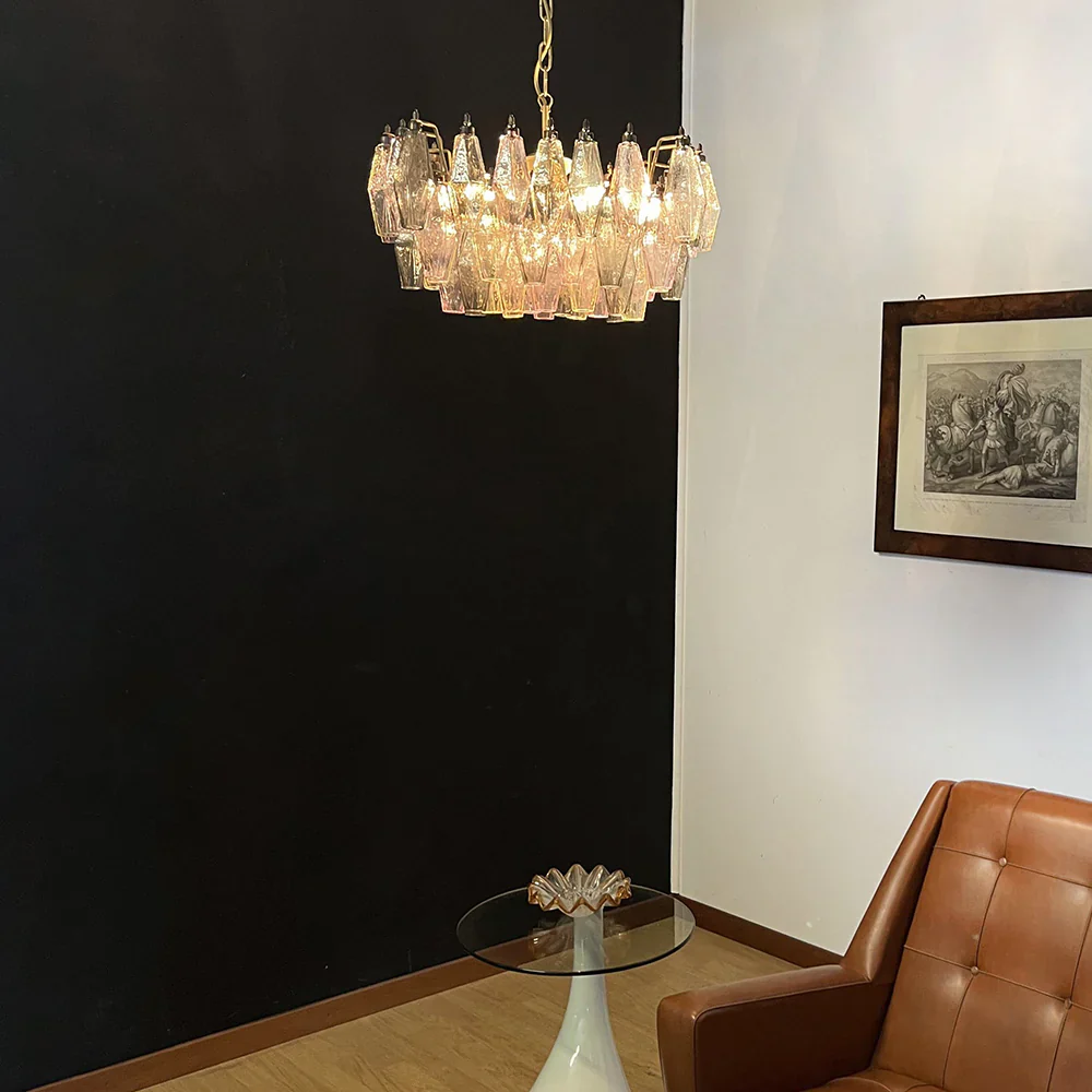 Poliedri Murano Colorful Chandelier - Image 2