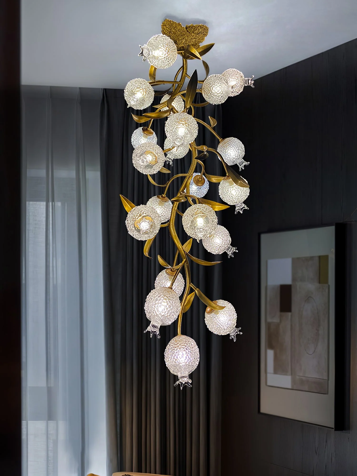 Pomegranate Brass Ceiling Lamp - Image 11