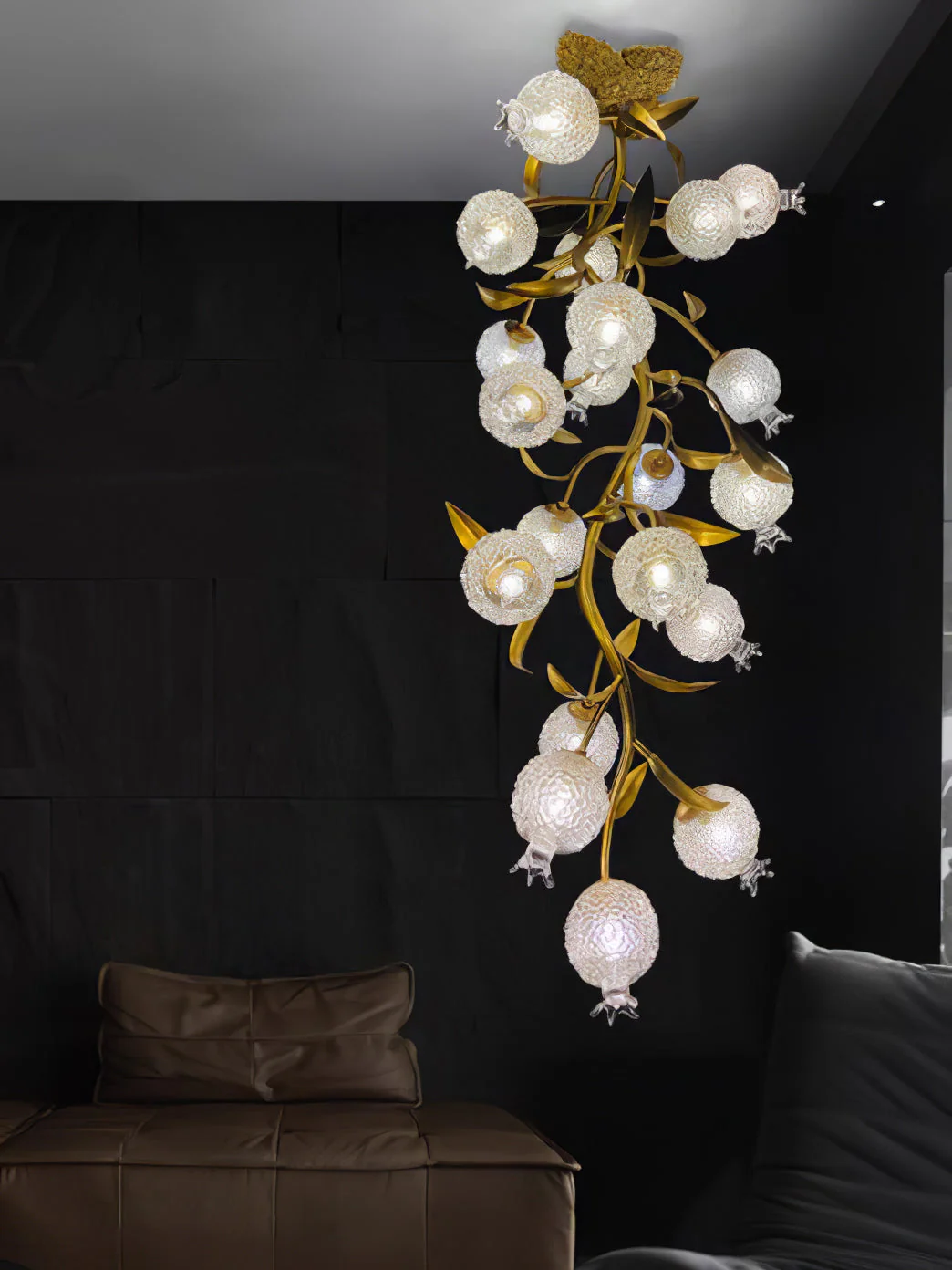 Pomegranate Brass Ceiling Lamp - Image 8