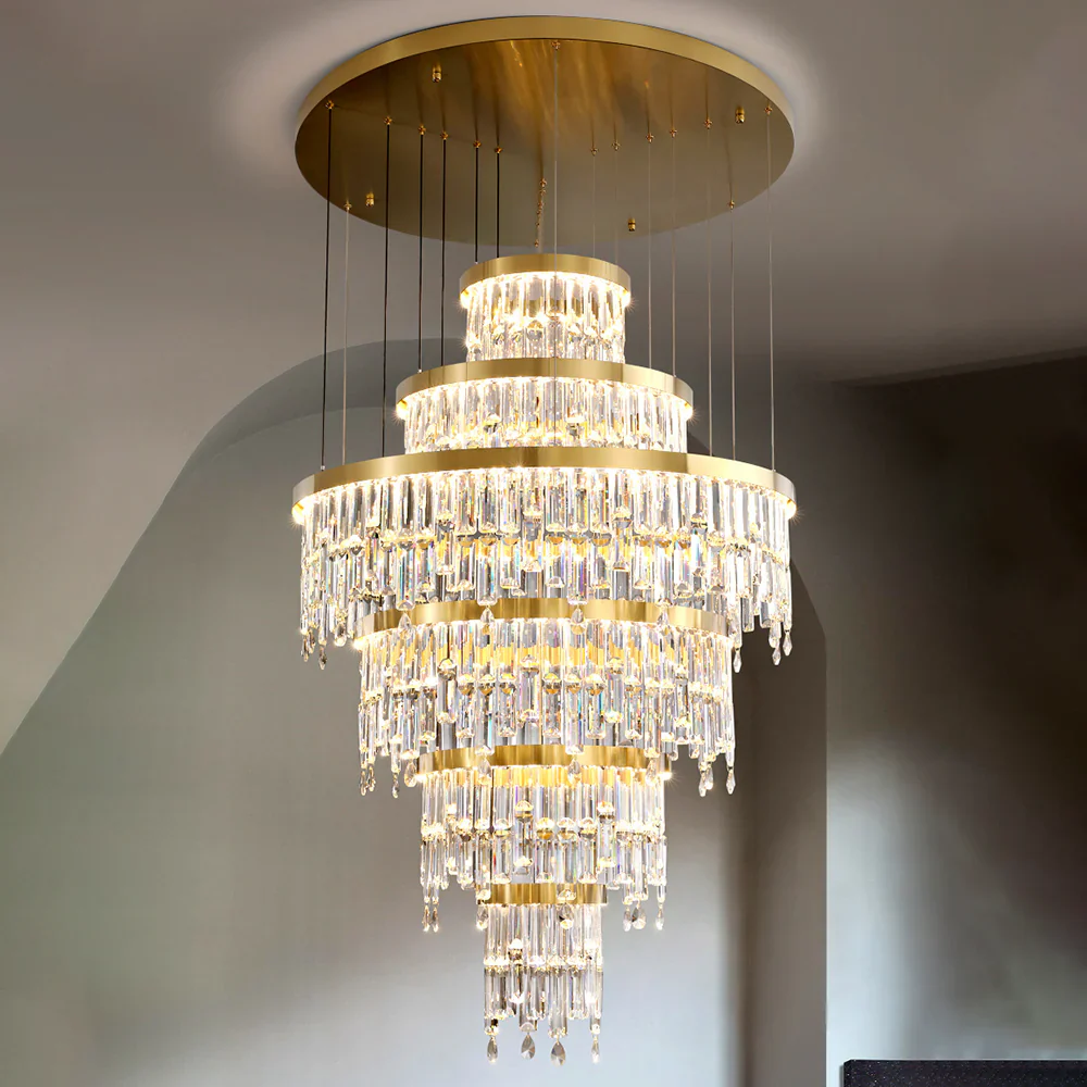 Prazzo Ring Staircase Crystal Chandelier - Image 2