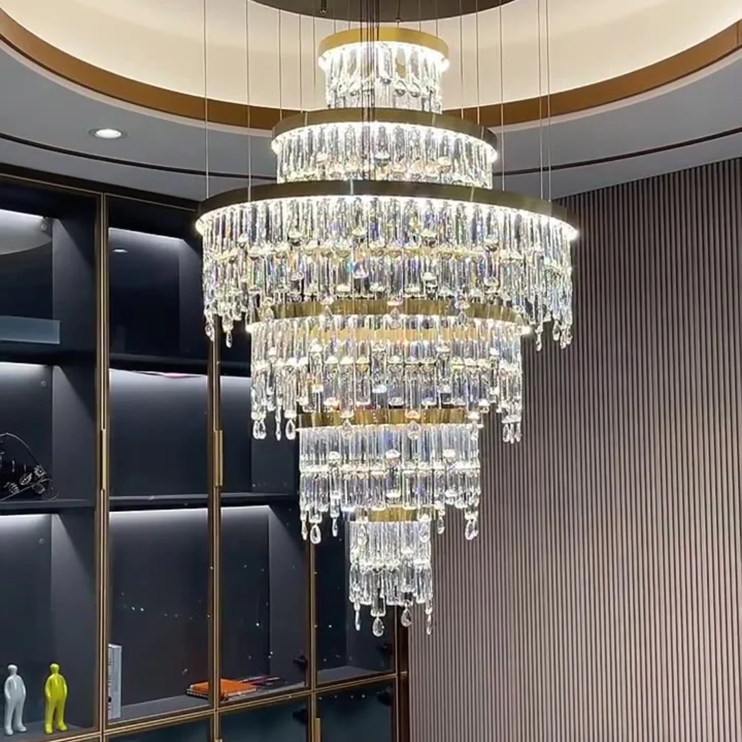 Prazzo Ring Staircase Crystal Chandelier - Image 4