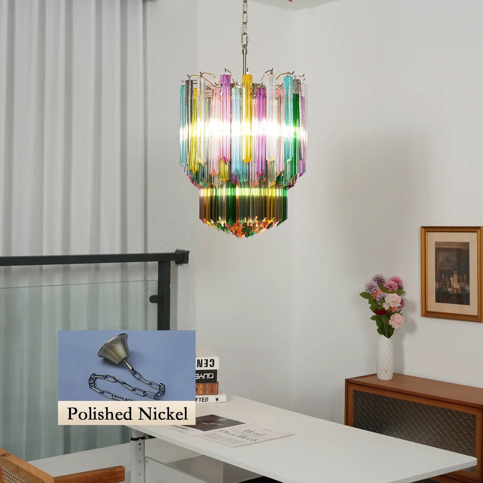 Prismatic Murano Colorful Chandelier - Image 16