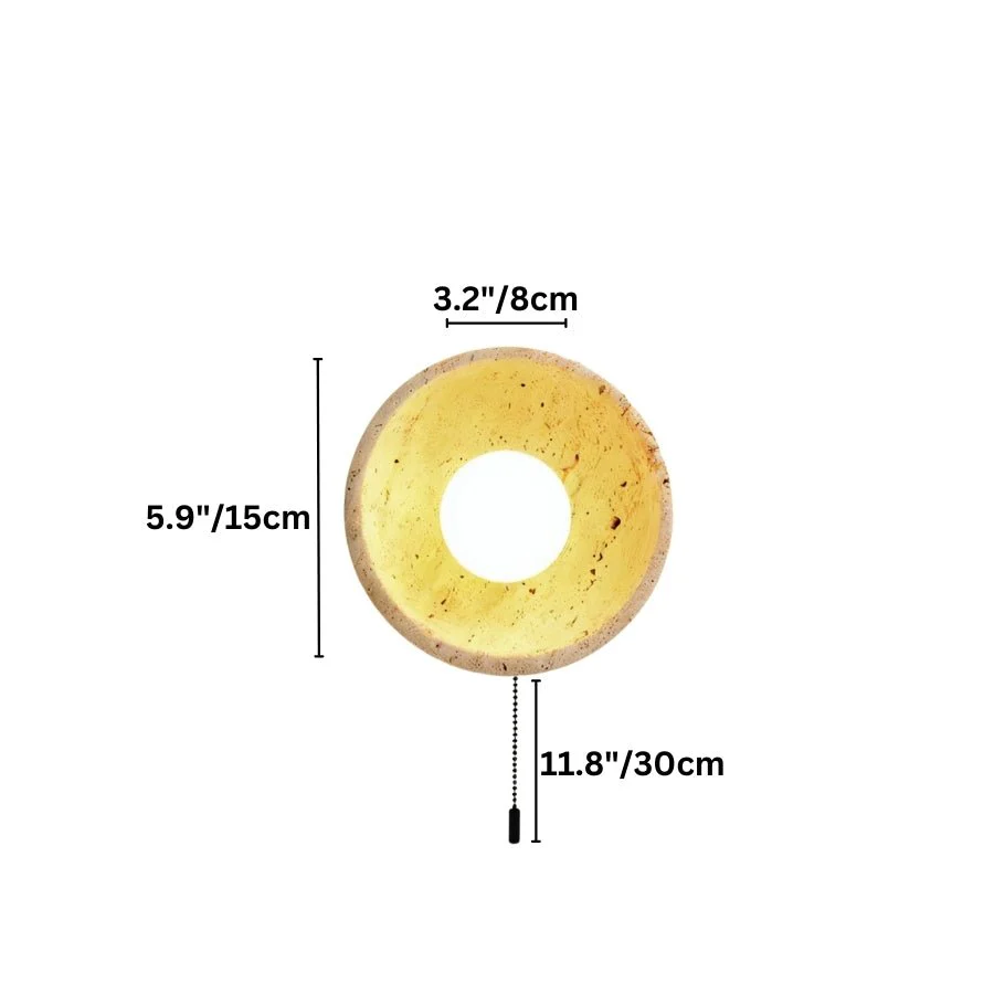 Pulkit Travertine Wall Lamp - Image 12