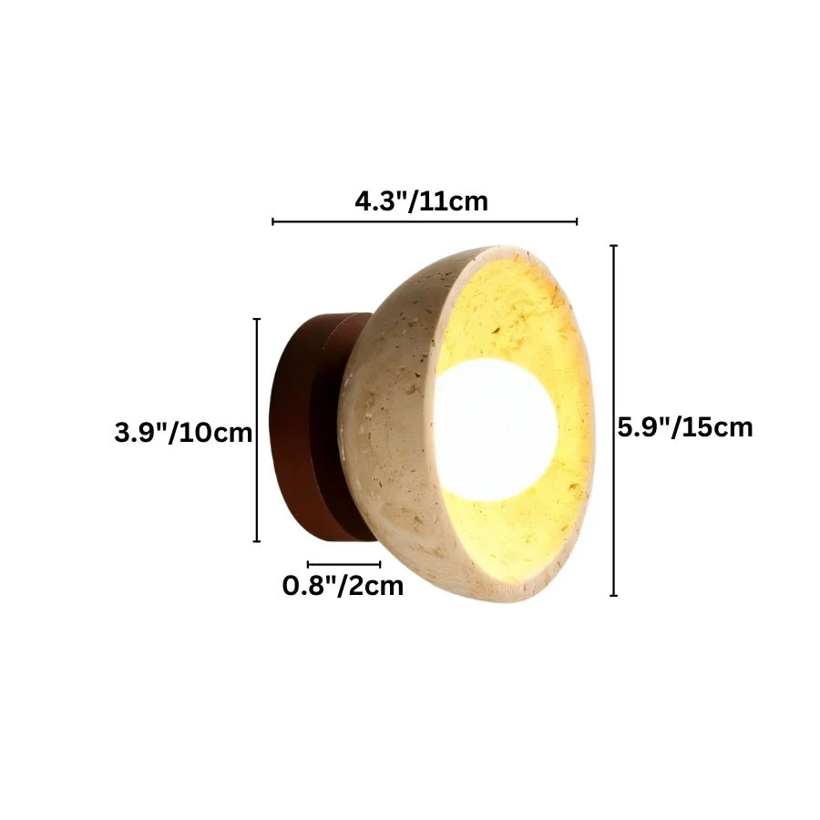 Pulkit Travertine Wall Lamp - Image 13