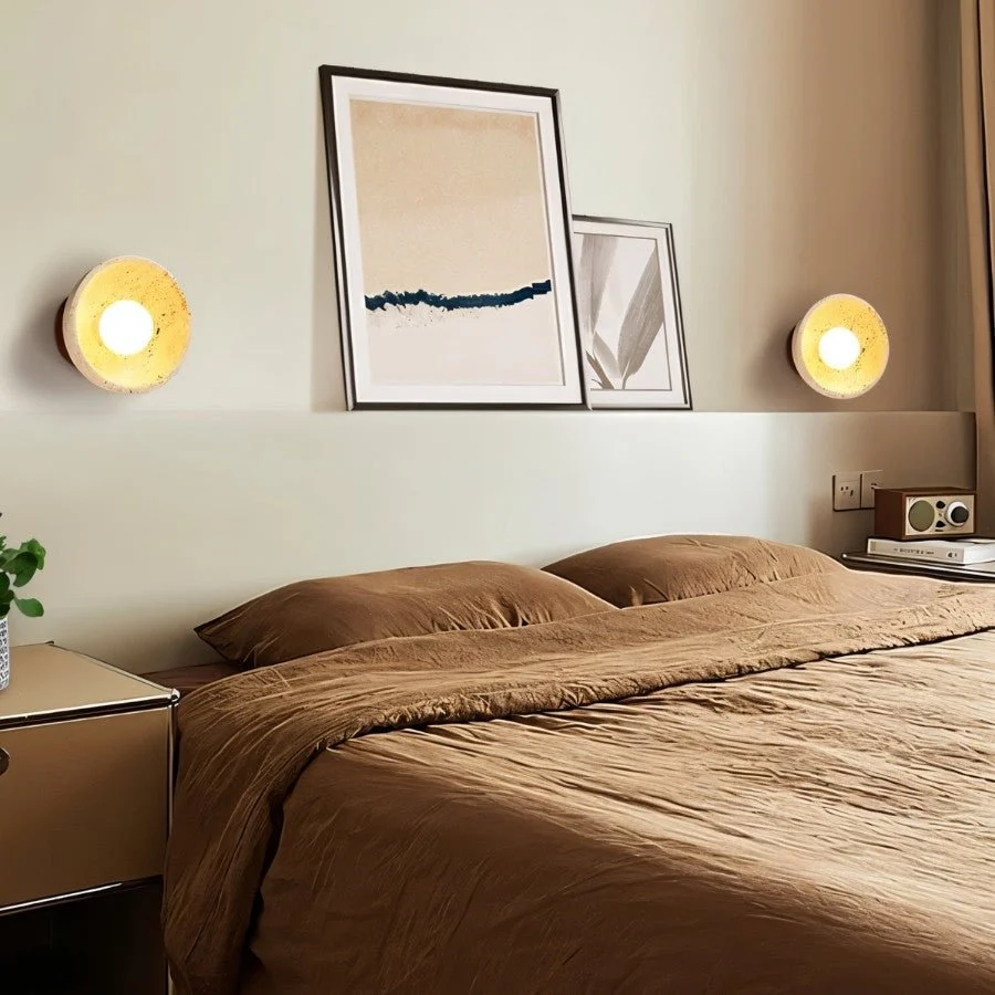 Pulkit Travertine Wall Lamp - Image 7