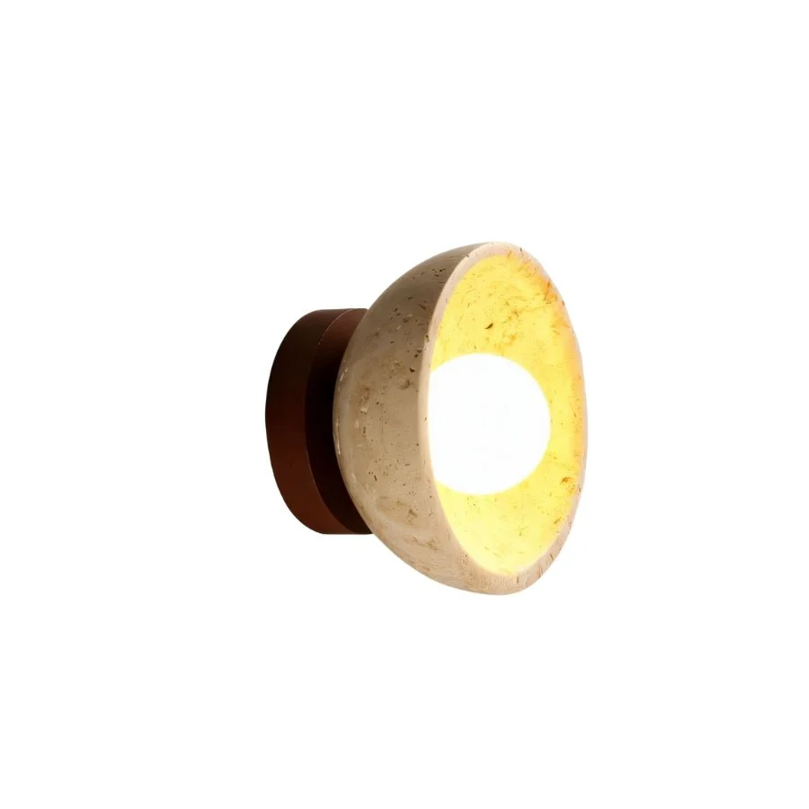Pulkit Travertine Wall Lamp - Image 9