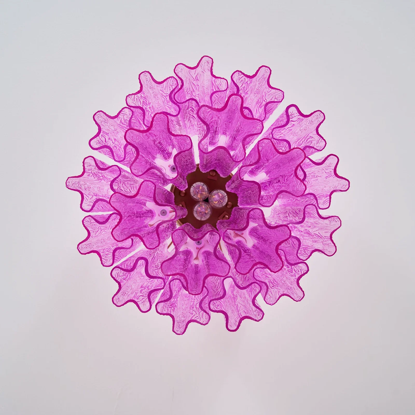Purple Glass Tubes Murano Ceiling Lamp - Image 11