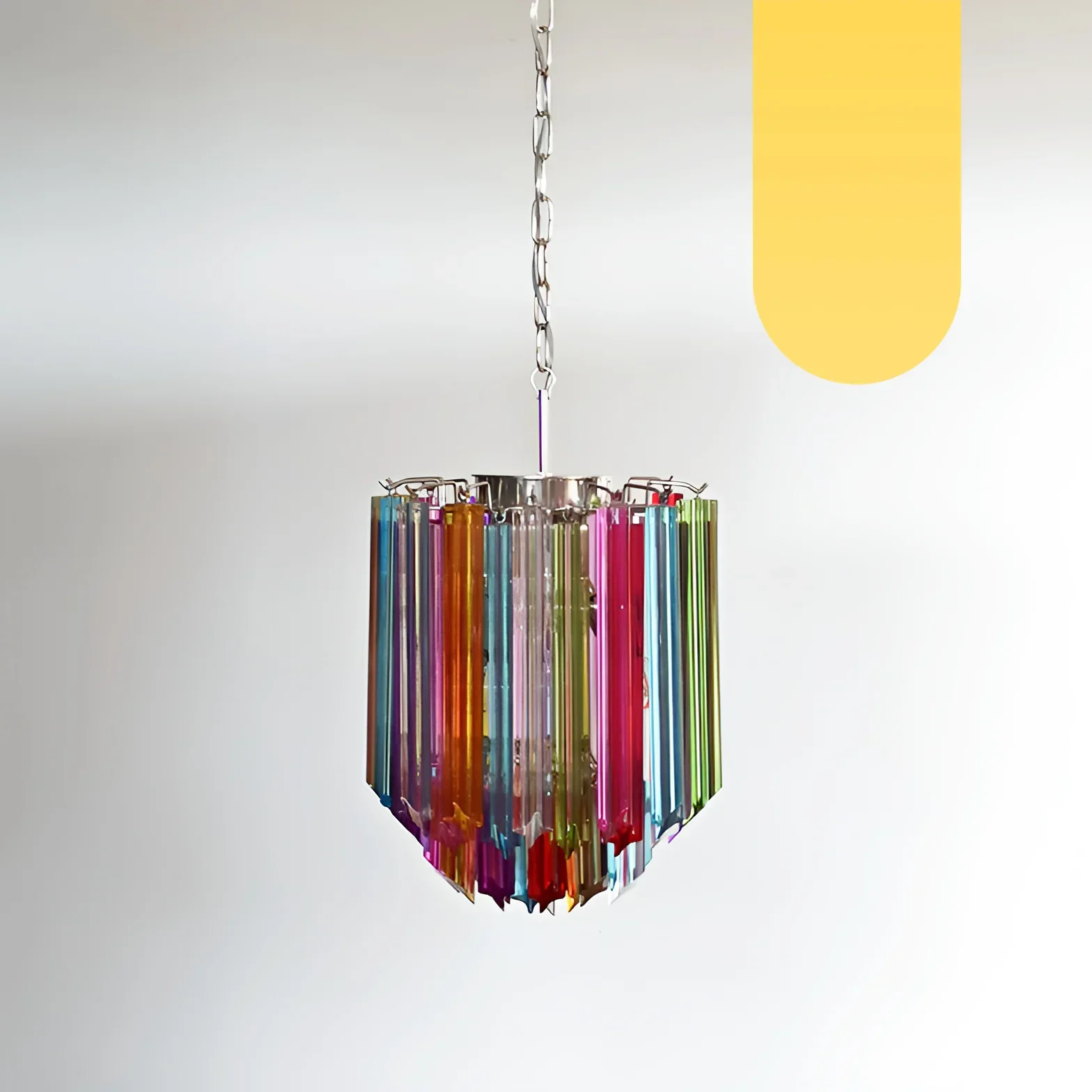 Quadriedri Murano Prisms Multicolored Chandelier - Image 18
