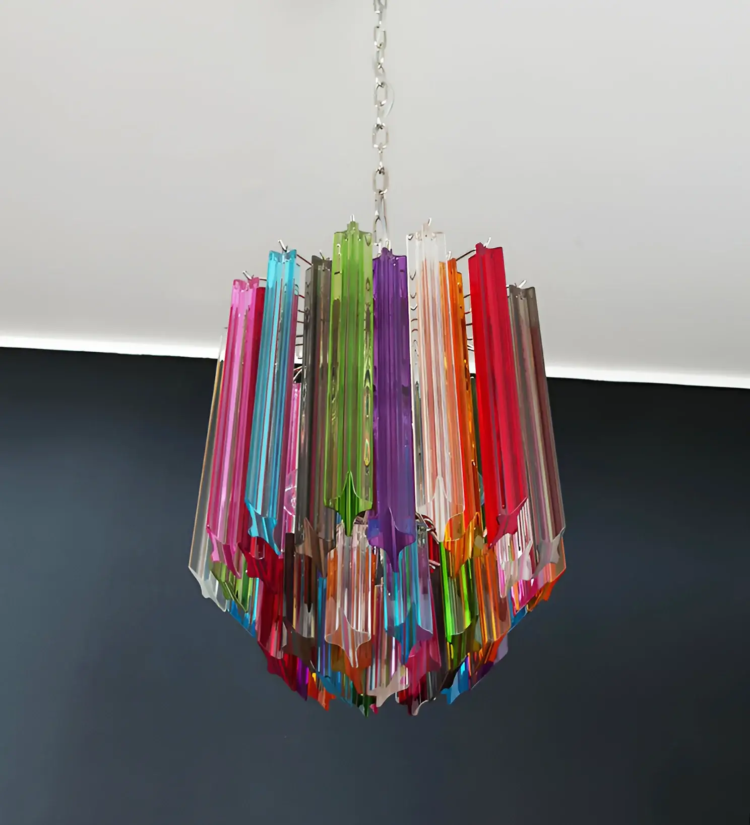 Quadriedri Murano Prisms Multicolored Chandelier - Image 9