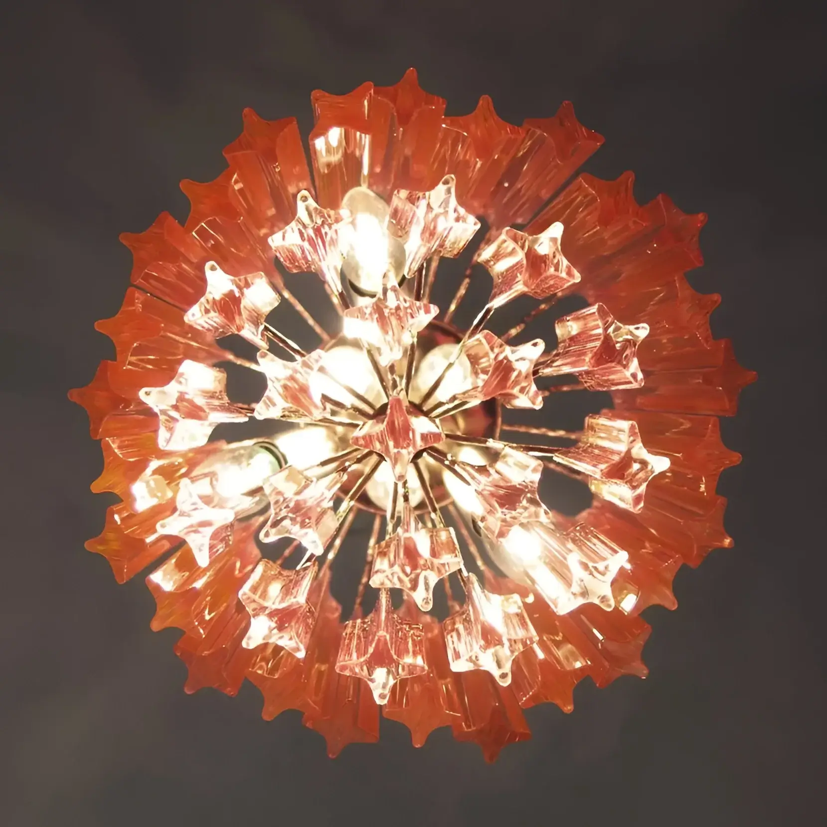 Quadriedri Murano Prisms Pink Chandelier - Image 13