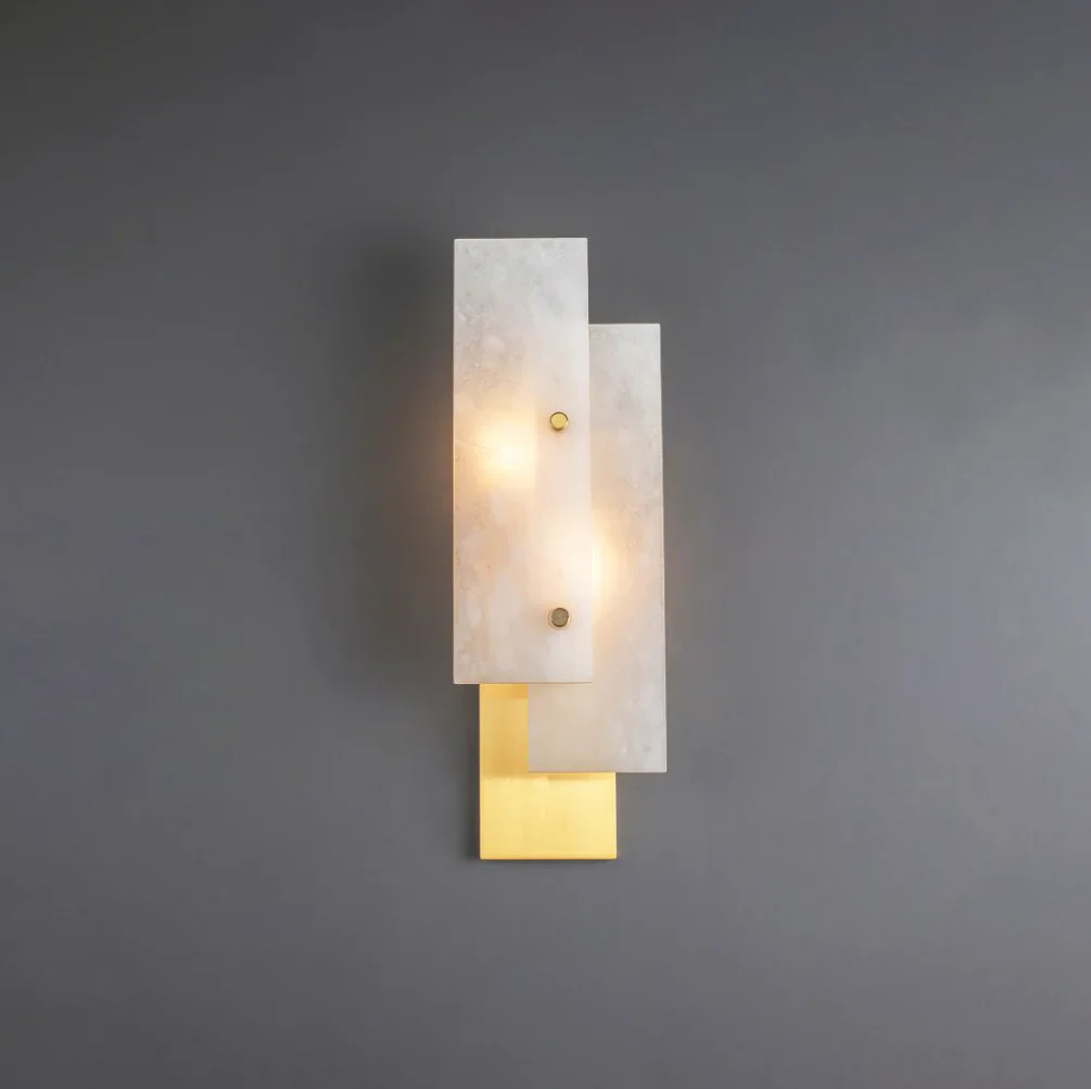 Rectangular Alabaster Wall Lamp - Image 9