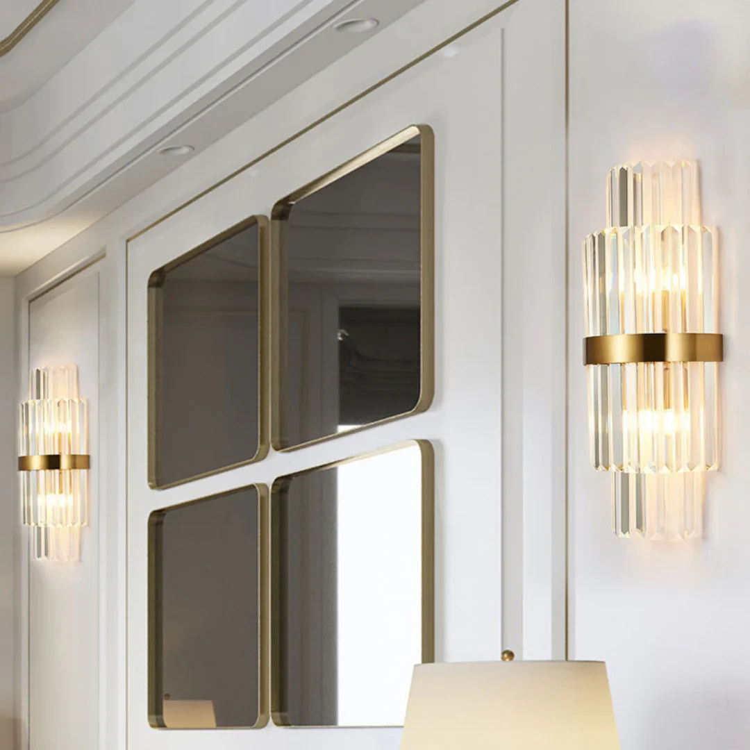 Rectangular Crystal Strip Elegant Wall Lamp - Image 16