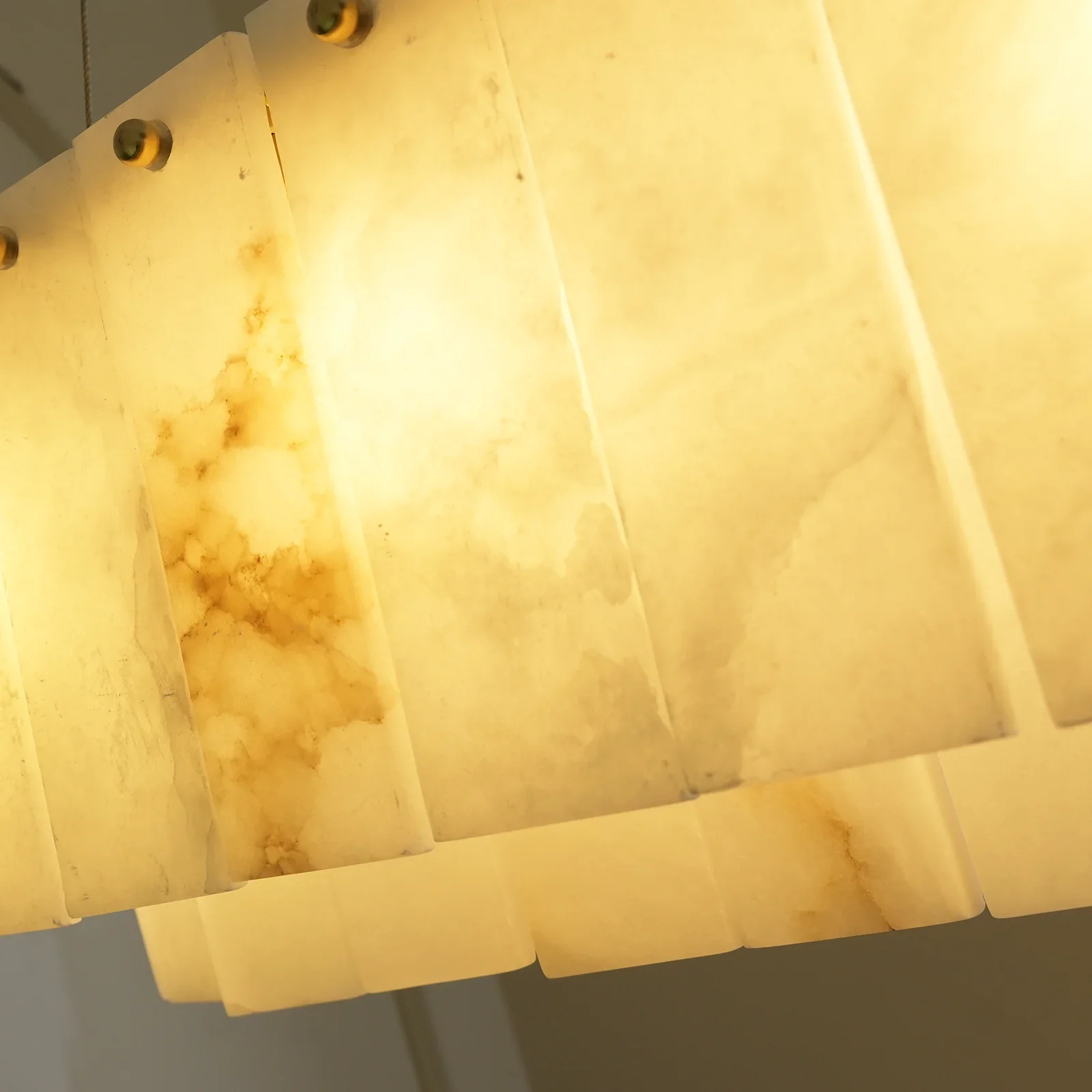 Rectangular Linear Alabaster Chandelier - Image 18