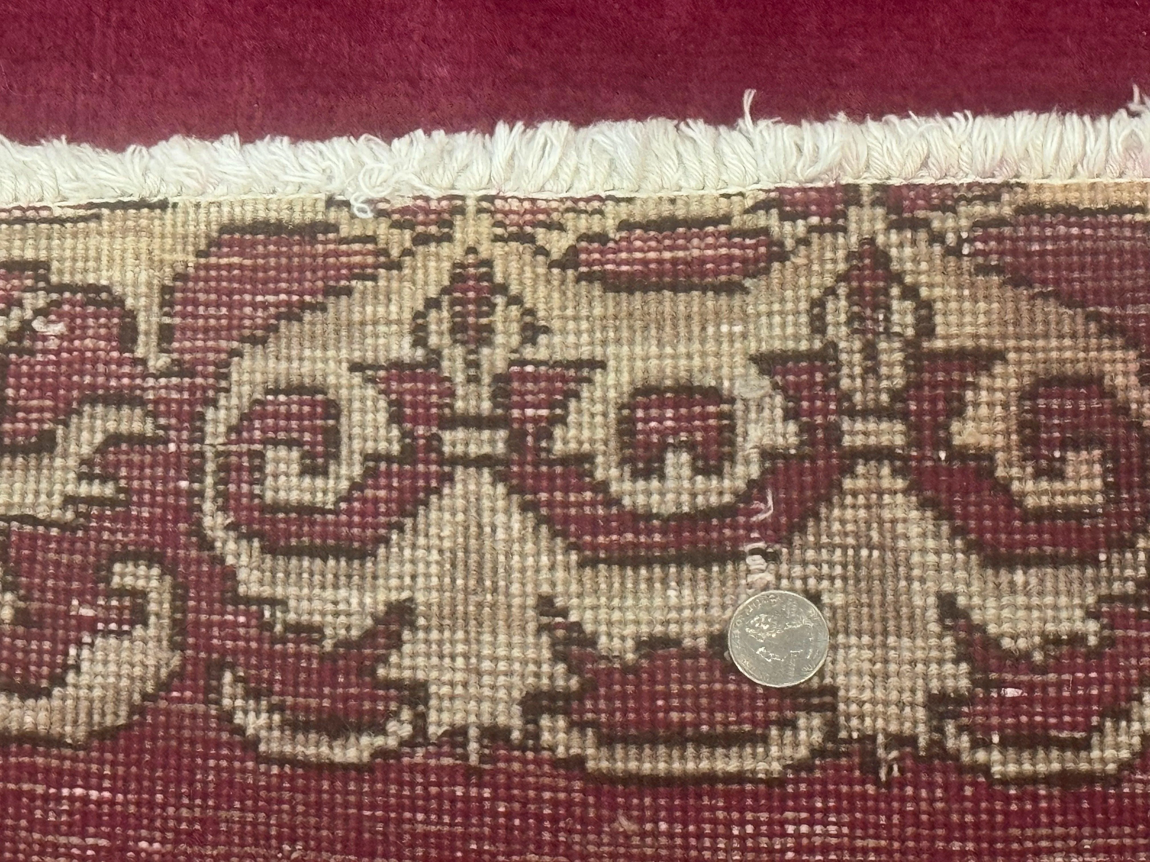 Red Persian Kerman Runner Rug 3x16 - Image 10