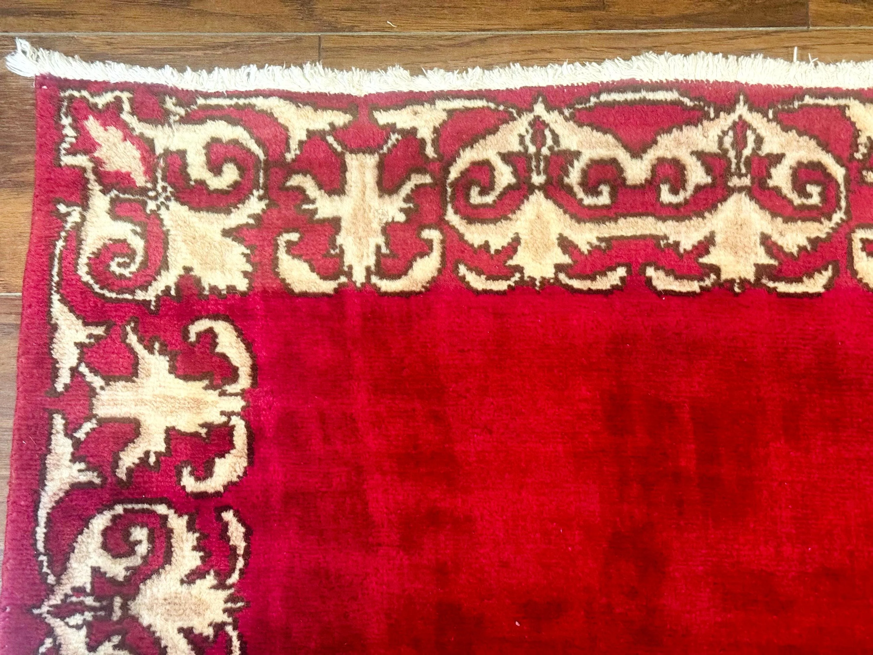 Red Persian Kerman Runner Rug 3x16 - Image 6