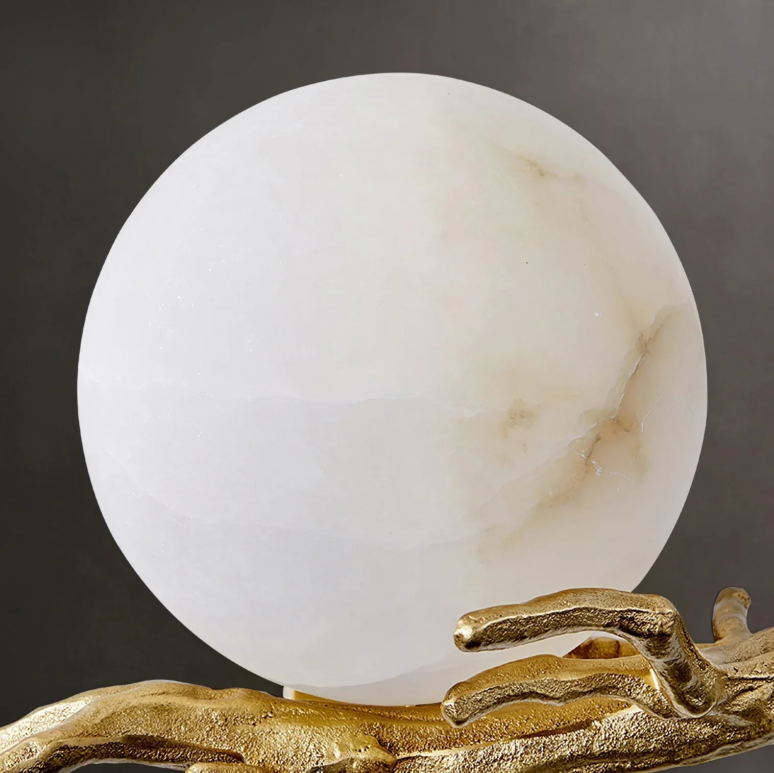 Retro Twigs Round Alabaster Wall Lamp - Image 13