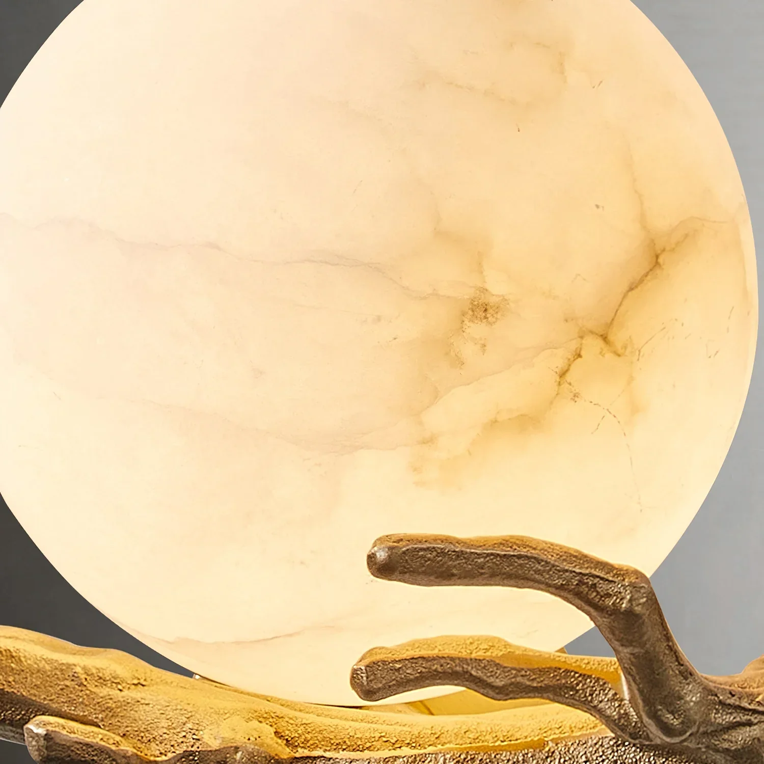 Retro Twigs Round Alabaster Wall Lamp - Image 14