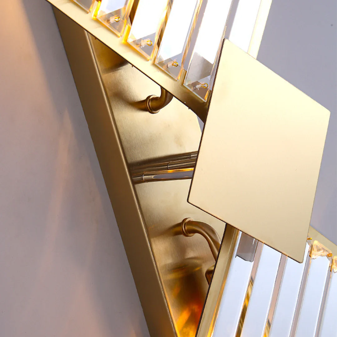 Rhombus Gold Crystal Wall Light - Image 14