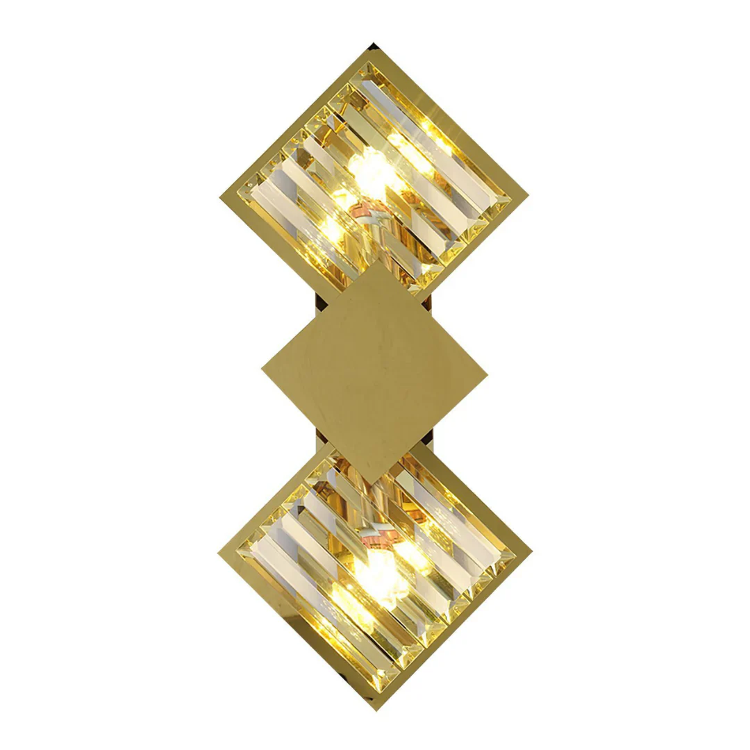 Rhombus Gold Crystal Wall Light - Image 19