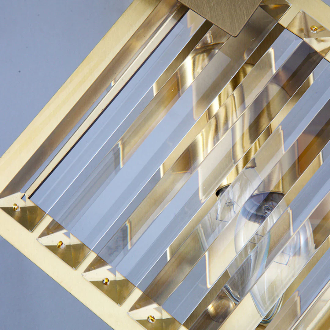 Rhombus Gold Crystal Wall Light - Image 21