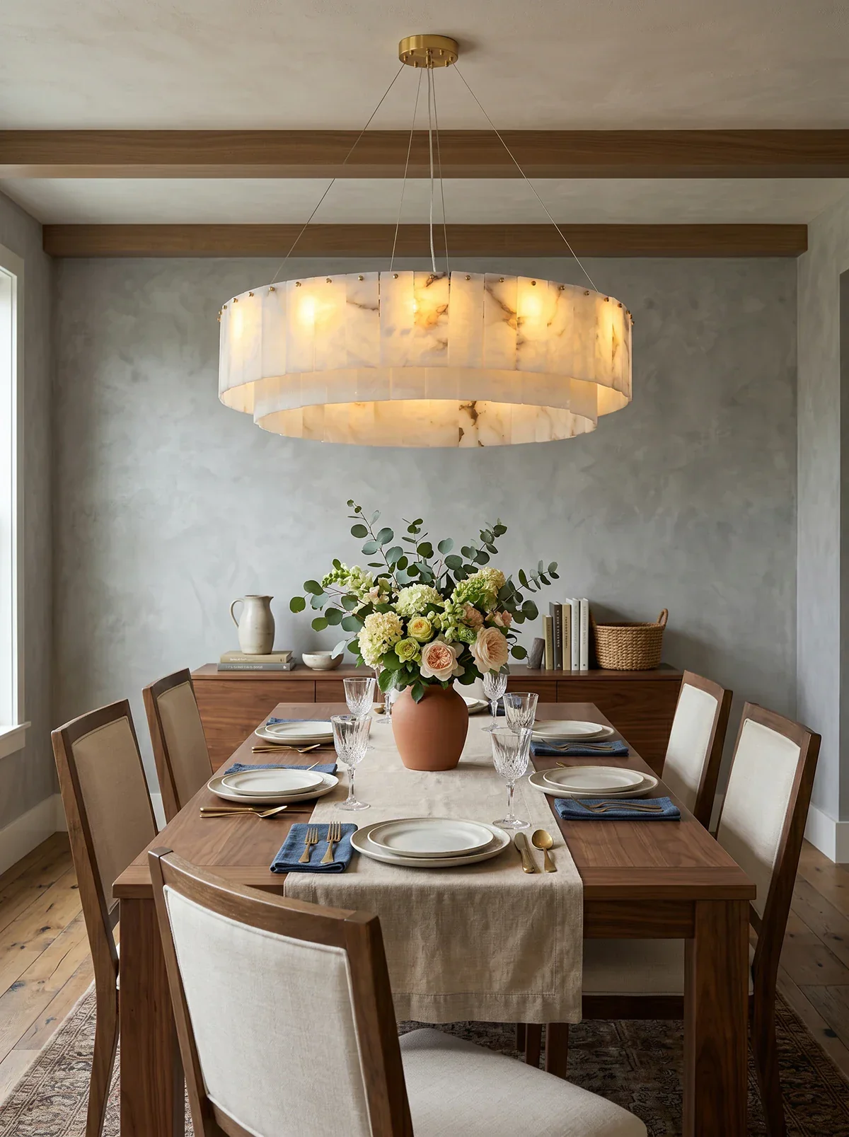 Rock Alabaster Chandelier - Image 5