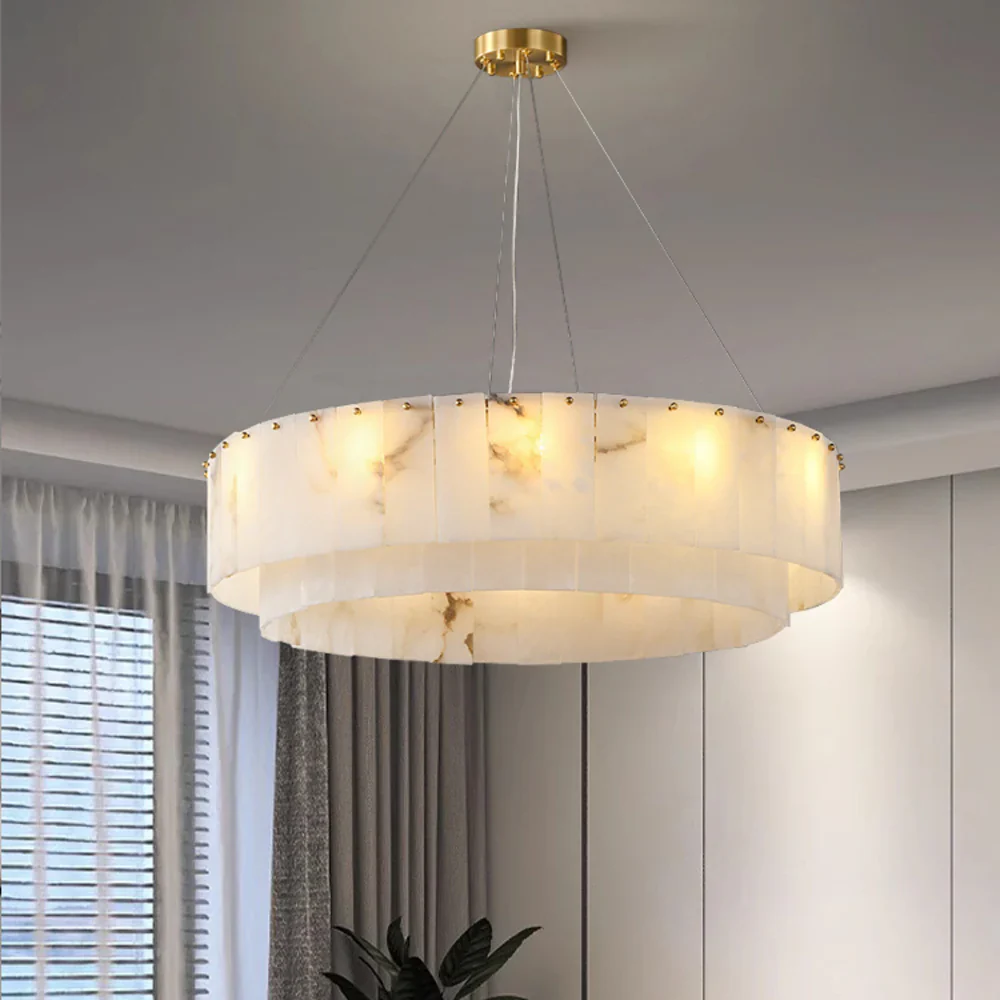 Rock Alabaster Chandelier - Image 7