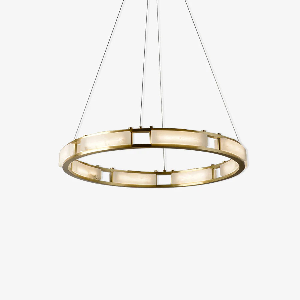 Round Qatar Alabaster Chandelier - Image 19