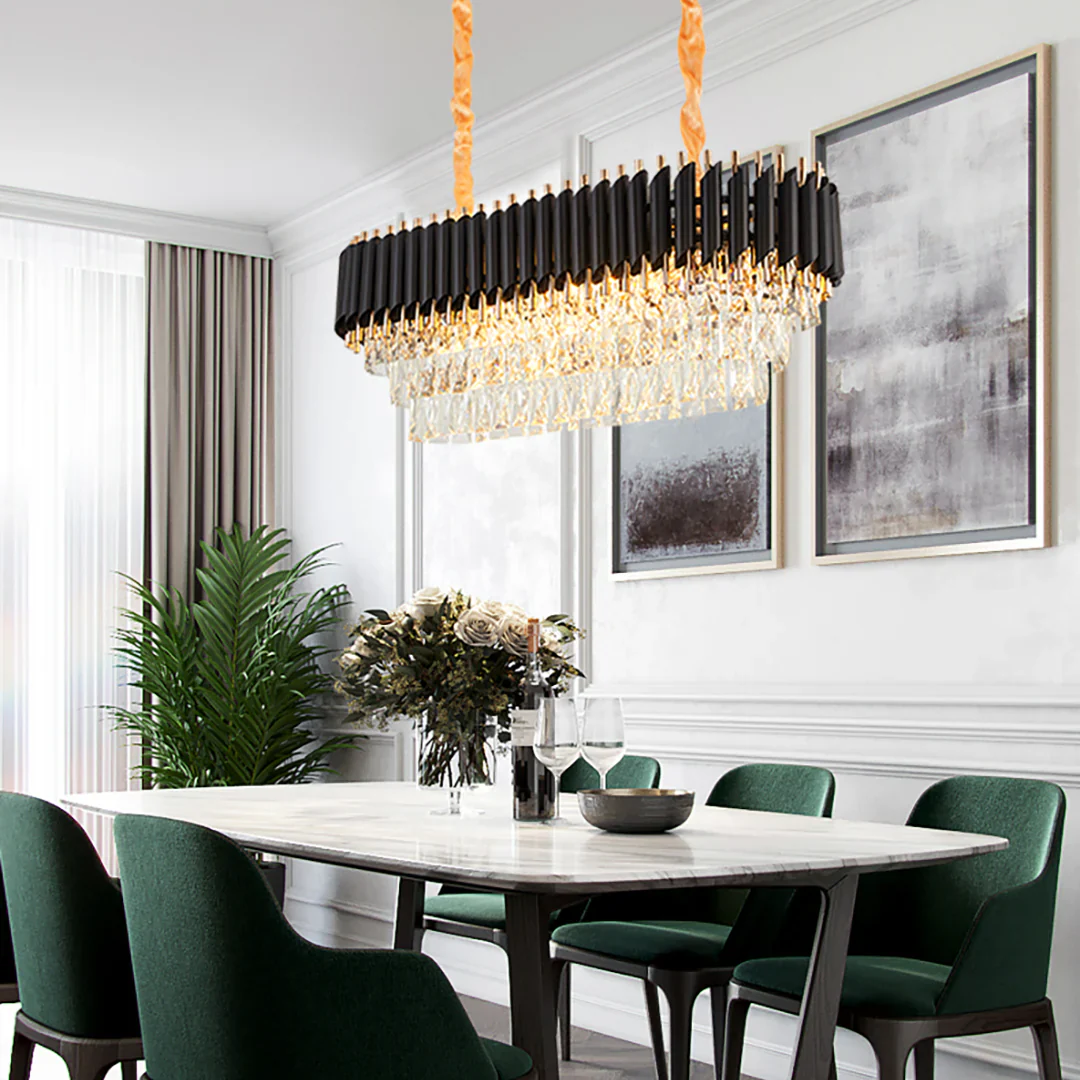 Round Raindrop Crystal Chandelier - Image 7