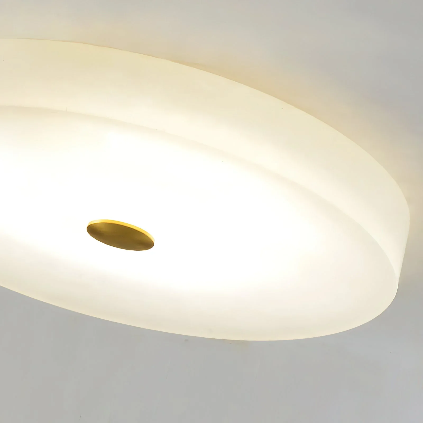 Round Sophie White Alabaster Ceiling Lamp - Image 19