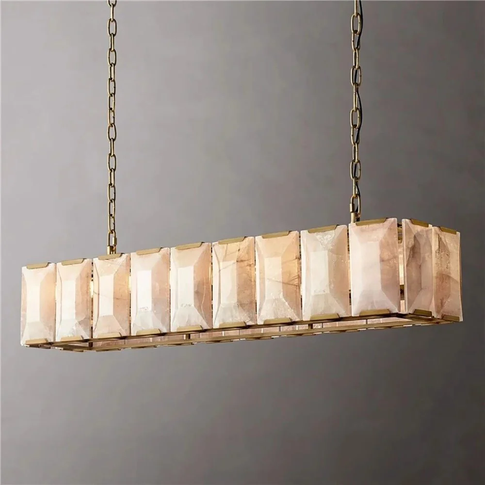 Sakhra Alabaster Linear Chandelier - Image 6